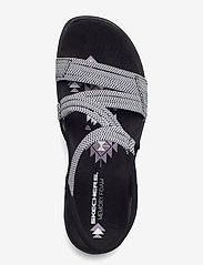 Skechers - Womens Reggae Slim - Skech Appeal - flat sandals - bkw black white - 3