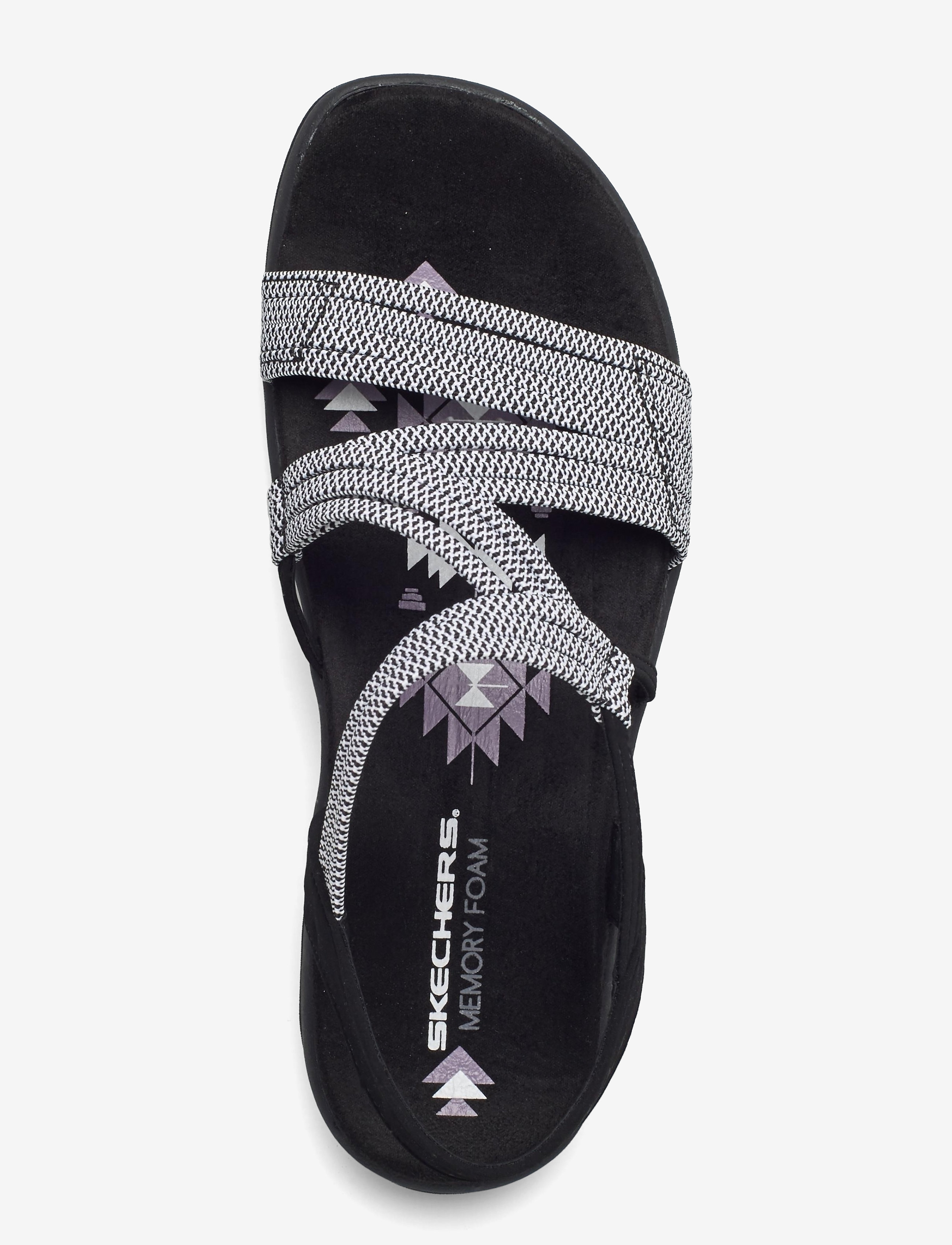 Skechers - Womens Reggae Slim - Skech Appeal - bkw black white - 3