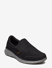Skechers - Mens Equalizer Persistent - slip-on sneakers - bkgy black grey - 0
