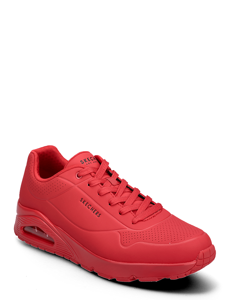 Skechers - Mens Uno - Stand On Air - niedriger schnitt - red red - 0
