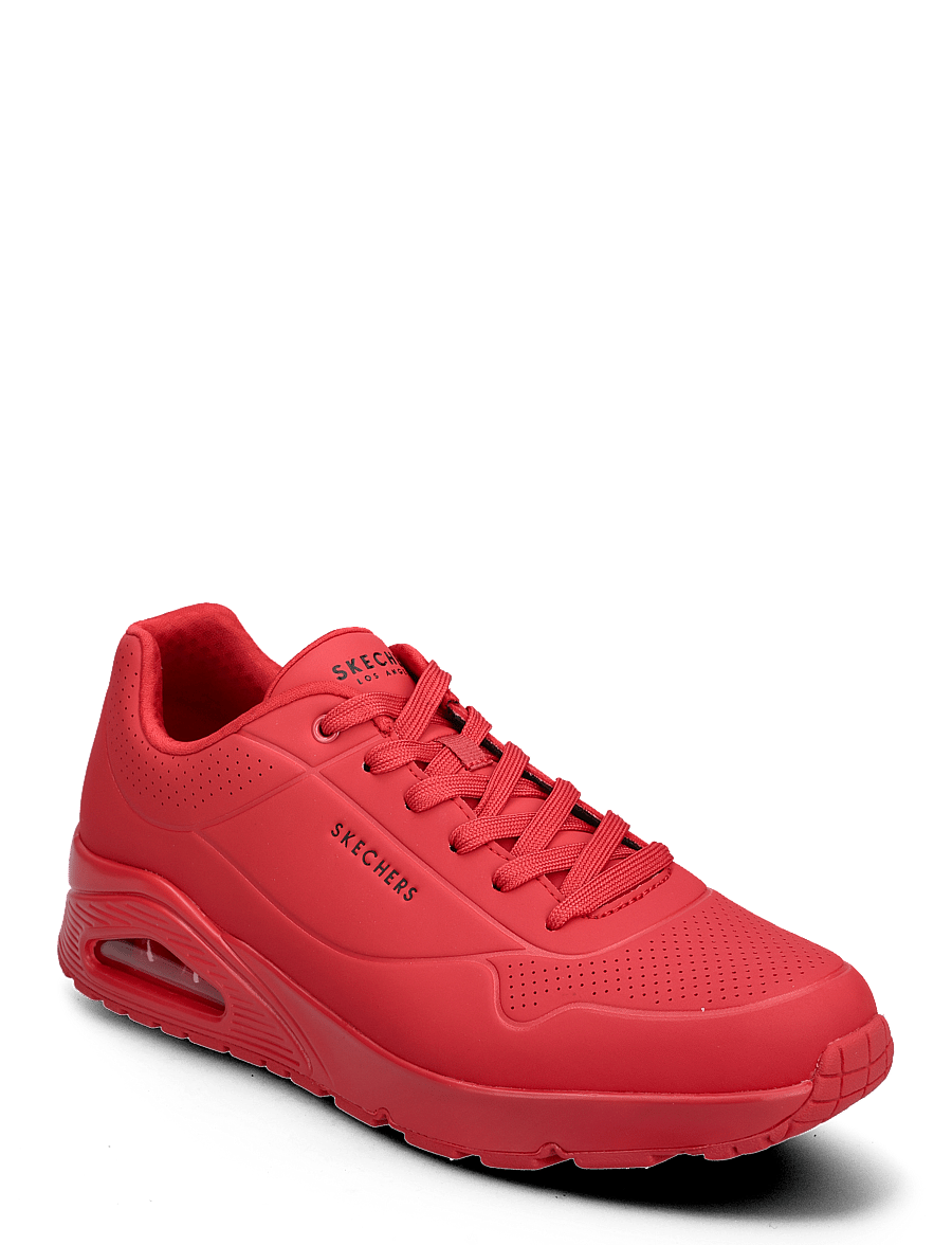 Skechers - Mens Uno - Stand On Air - niedriger schnitt - red red - 0
