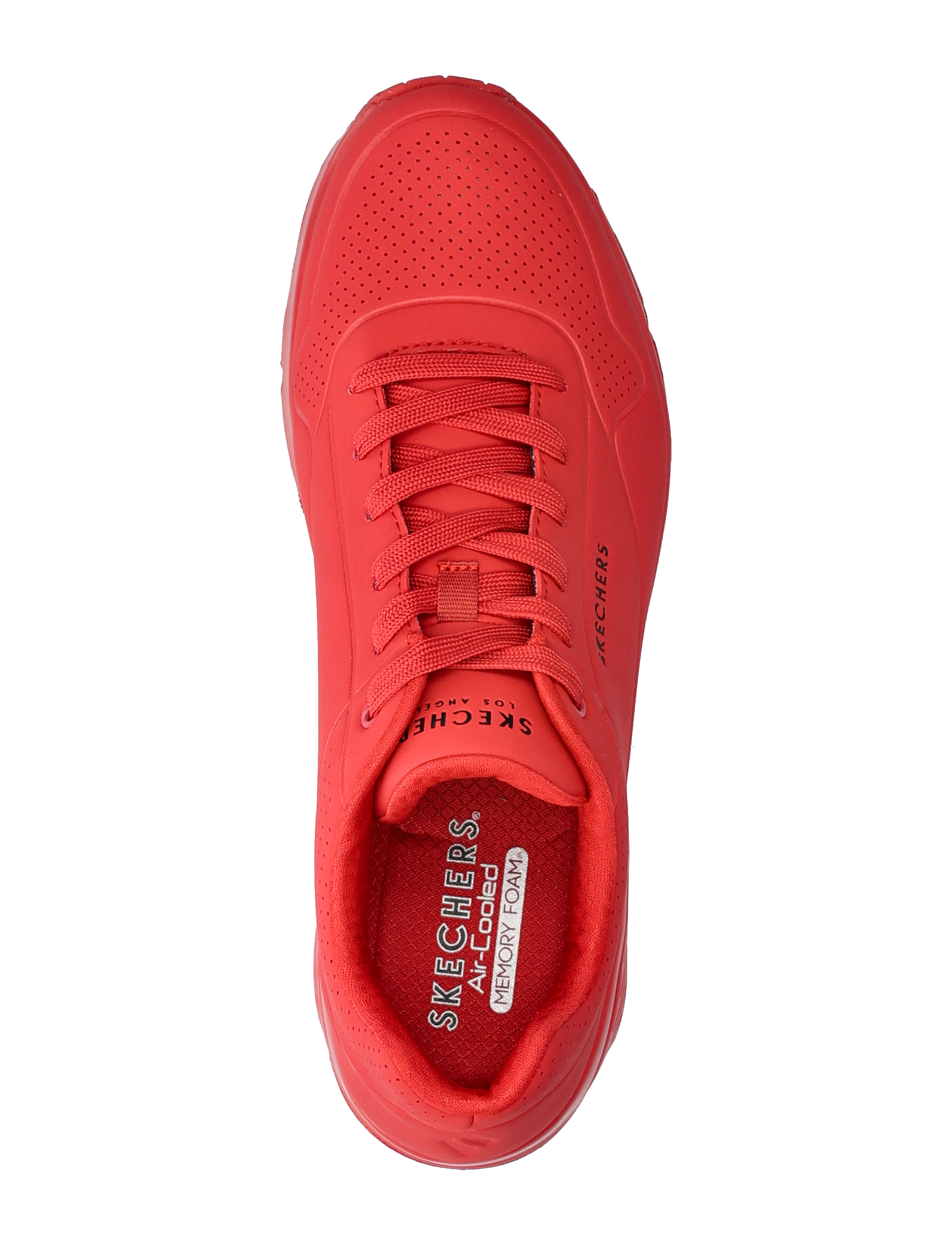 Skechers - Mens Uno  - Stand On Air - low tops - red red - 3