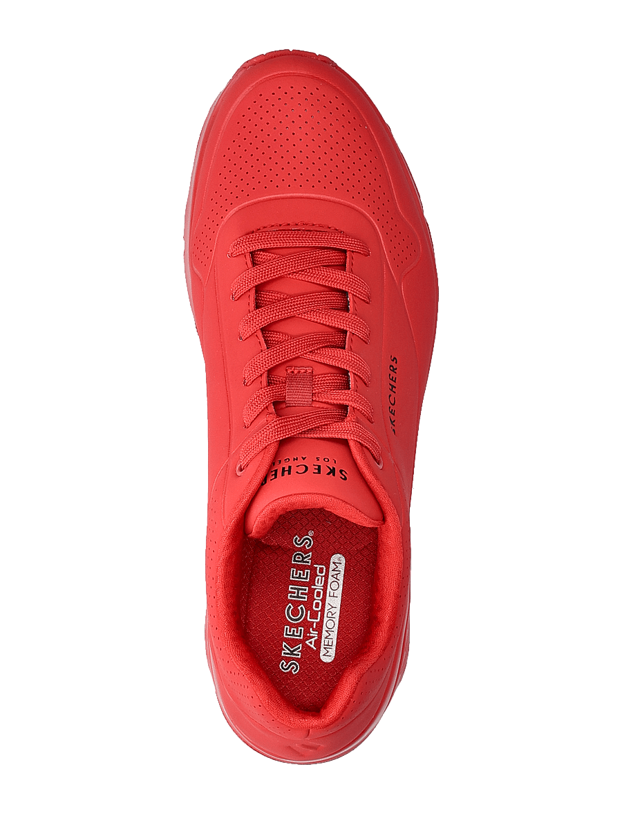 Skechers - Mens Uno - Stand On Air - niedriger schnitt - red red - 3