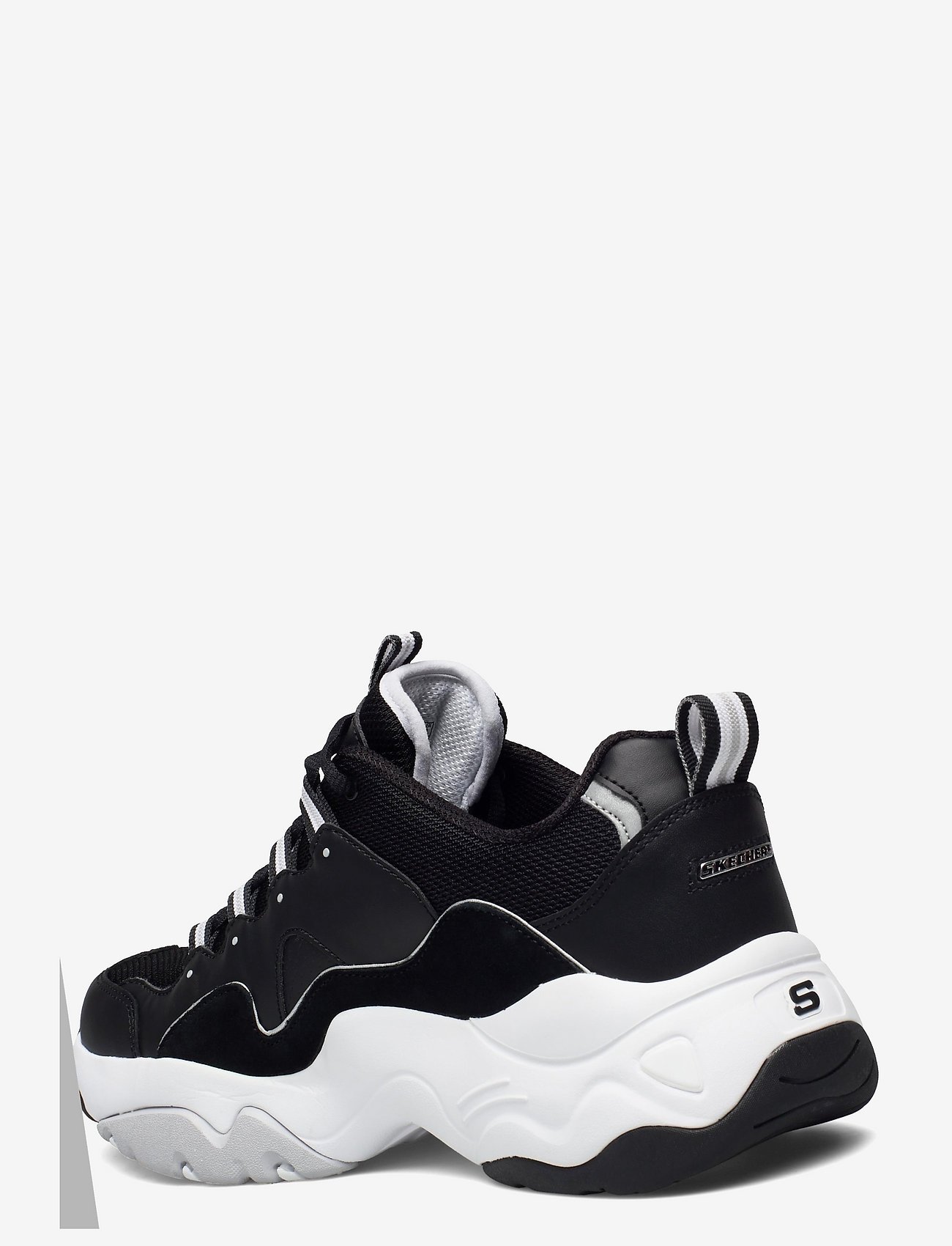 Skechers - Mens D'Lite 3 - Goblin - bkw black white - 2