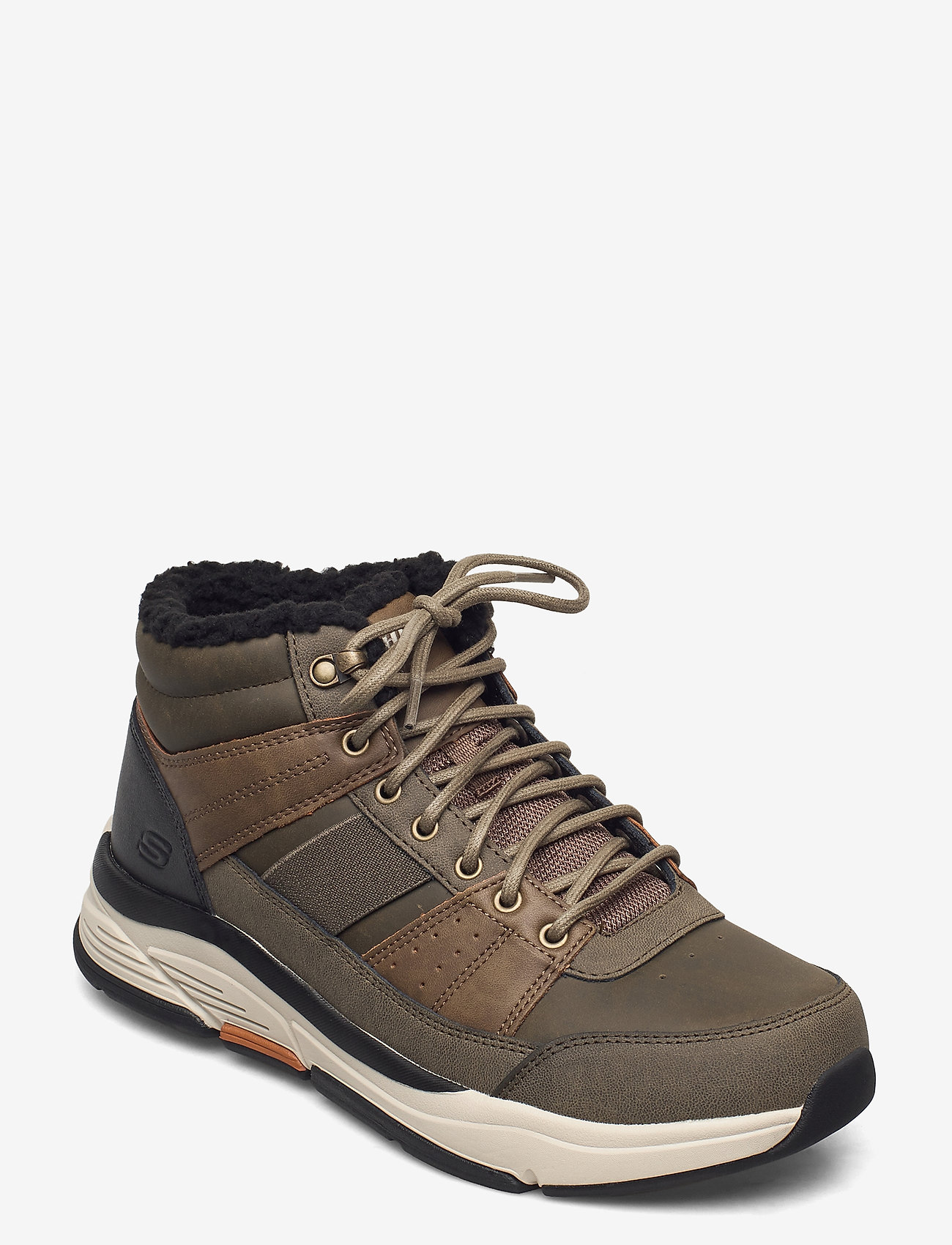 Skechers - Mens Relaxed Fit Benago - Treno - veter schoenen - olv olive - 0