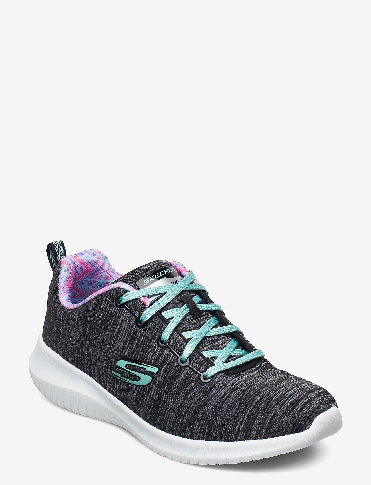 Skechers - Girls Ultra Flex First Choice - bkaq black aqua - 0