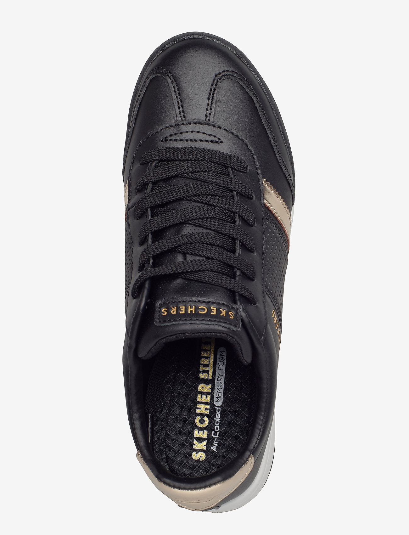 Skechers - Womens Zinger Flicker - bkgd black gold - 3