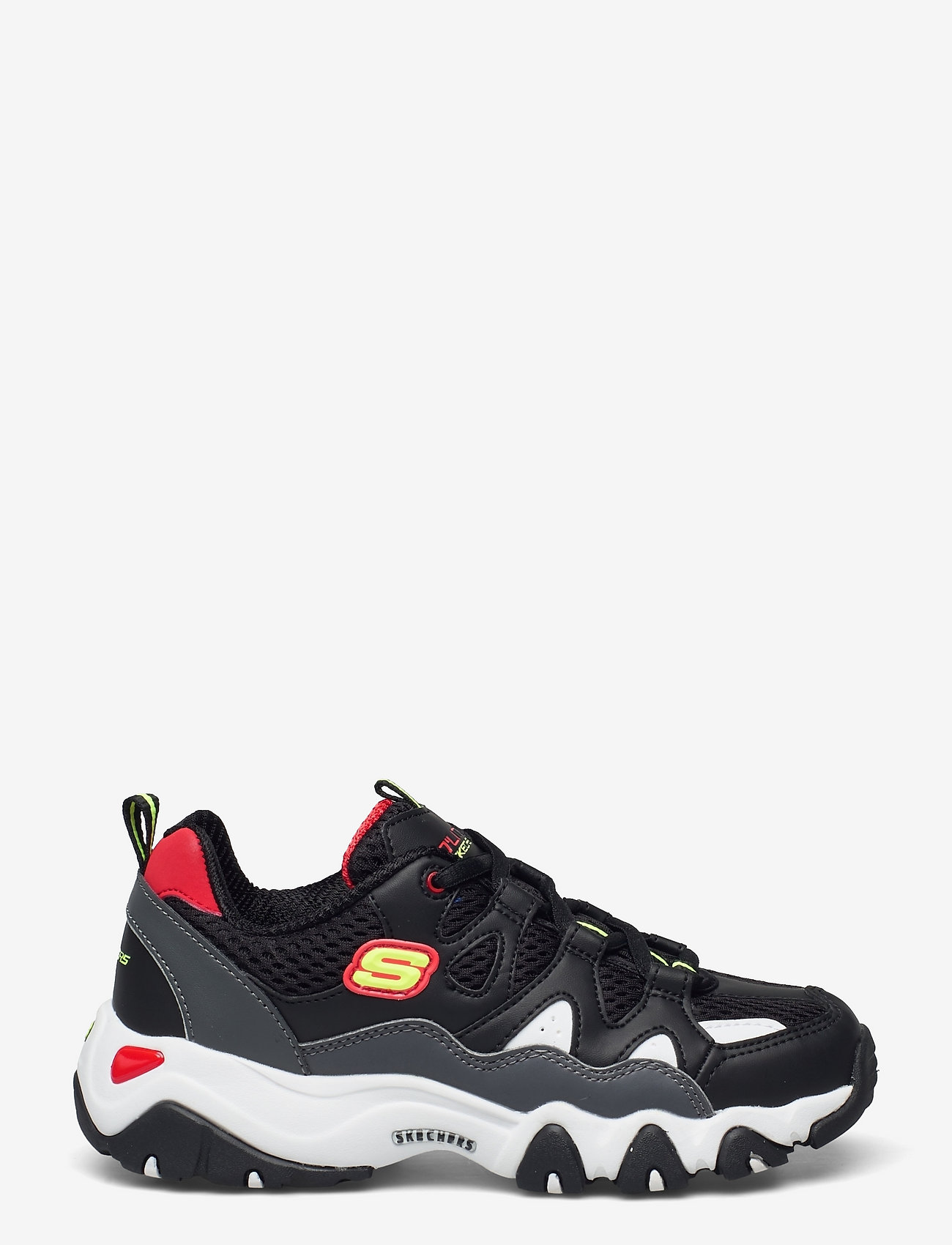 Skechers - Boys D'Lites 2 - bgrd black grey red - 1
