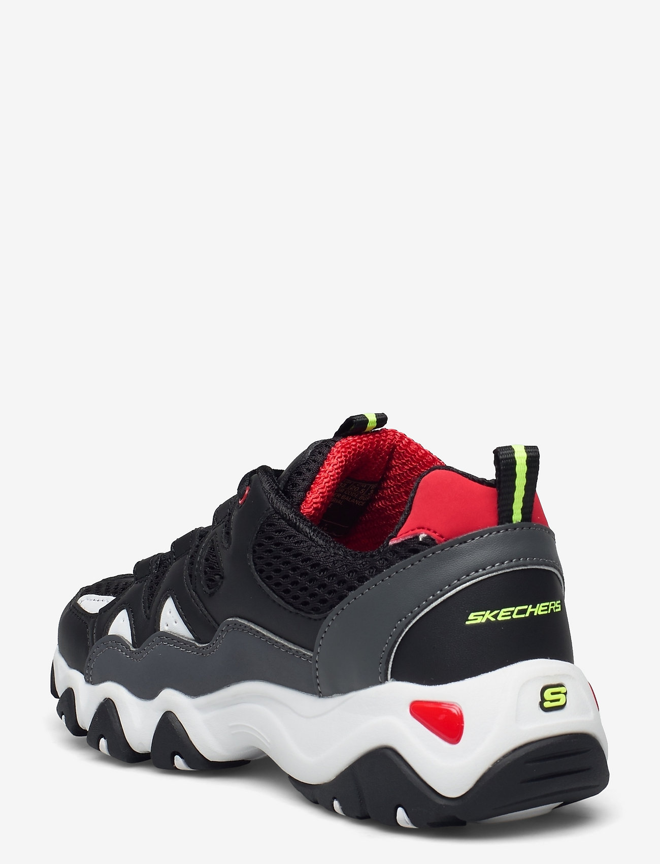 Skechers - Boys D'Lites 2 - bgrd black grey red - 2