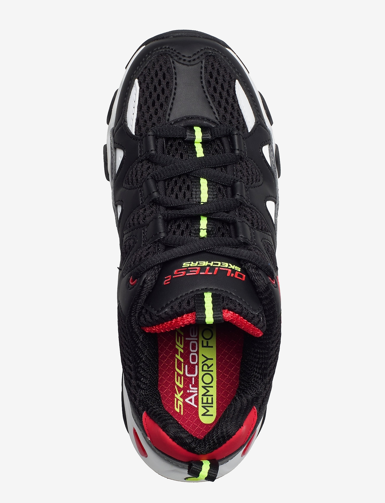 Skechers - Boys D'Lites 2 - bgrd black grey red - 3