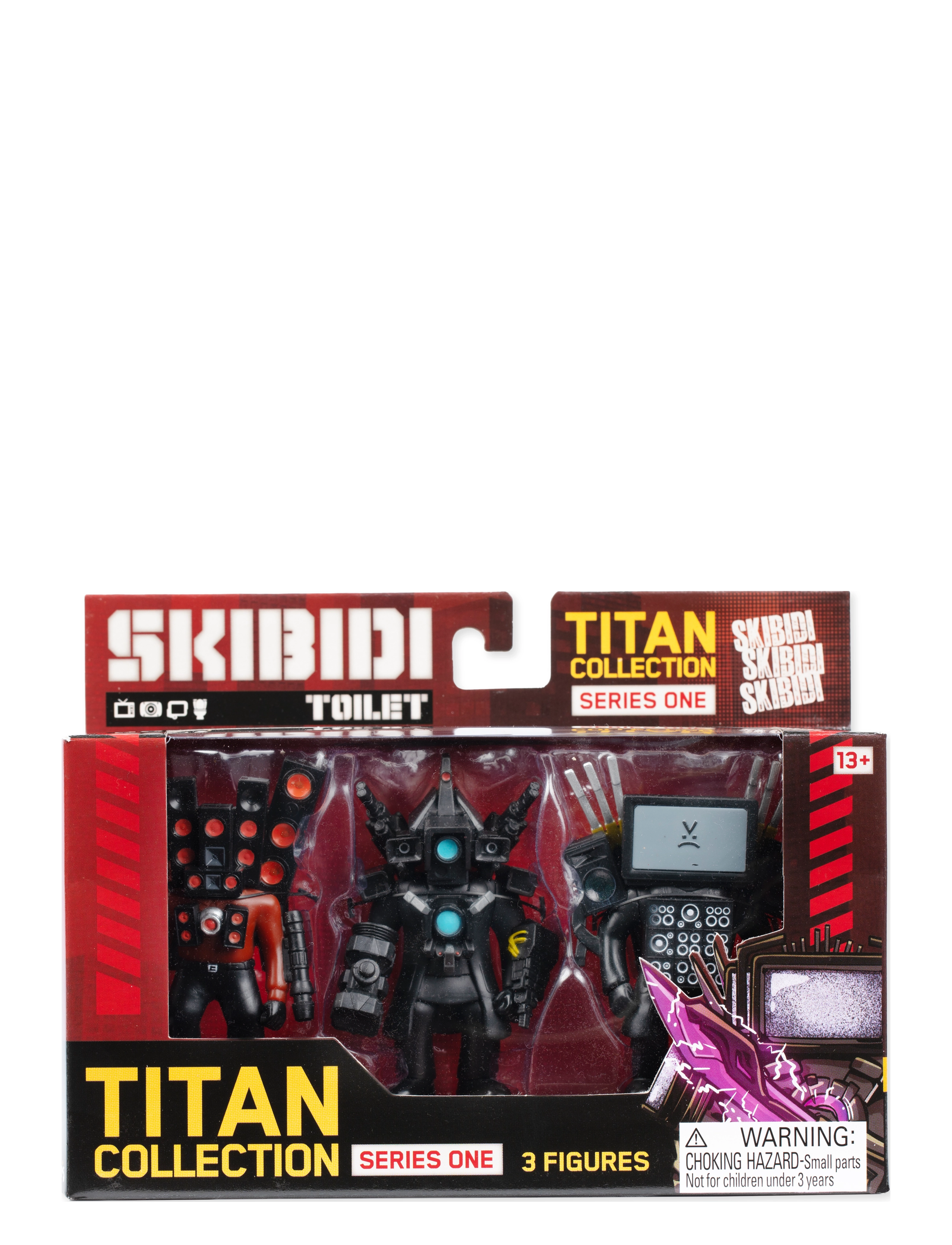 Skibdi Toilet Skibidi Toilet Titan 3 Pack, One Size, Multi/patterned, Legesæt Og Actionfigurer > Actionfigurer, Børn