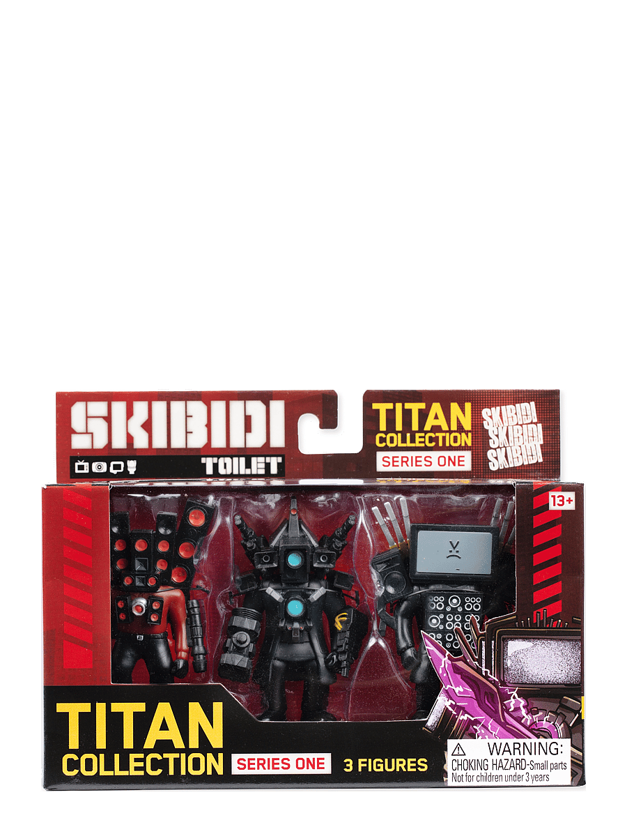 Skibdi Toilet - SKIBIDI TOILET TITAN 3 PACK - hasarfígúrur - multi colour - 0