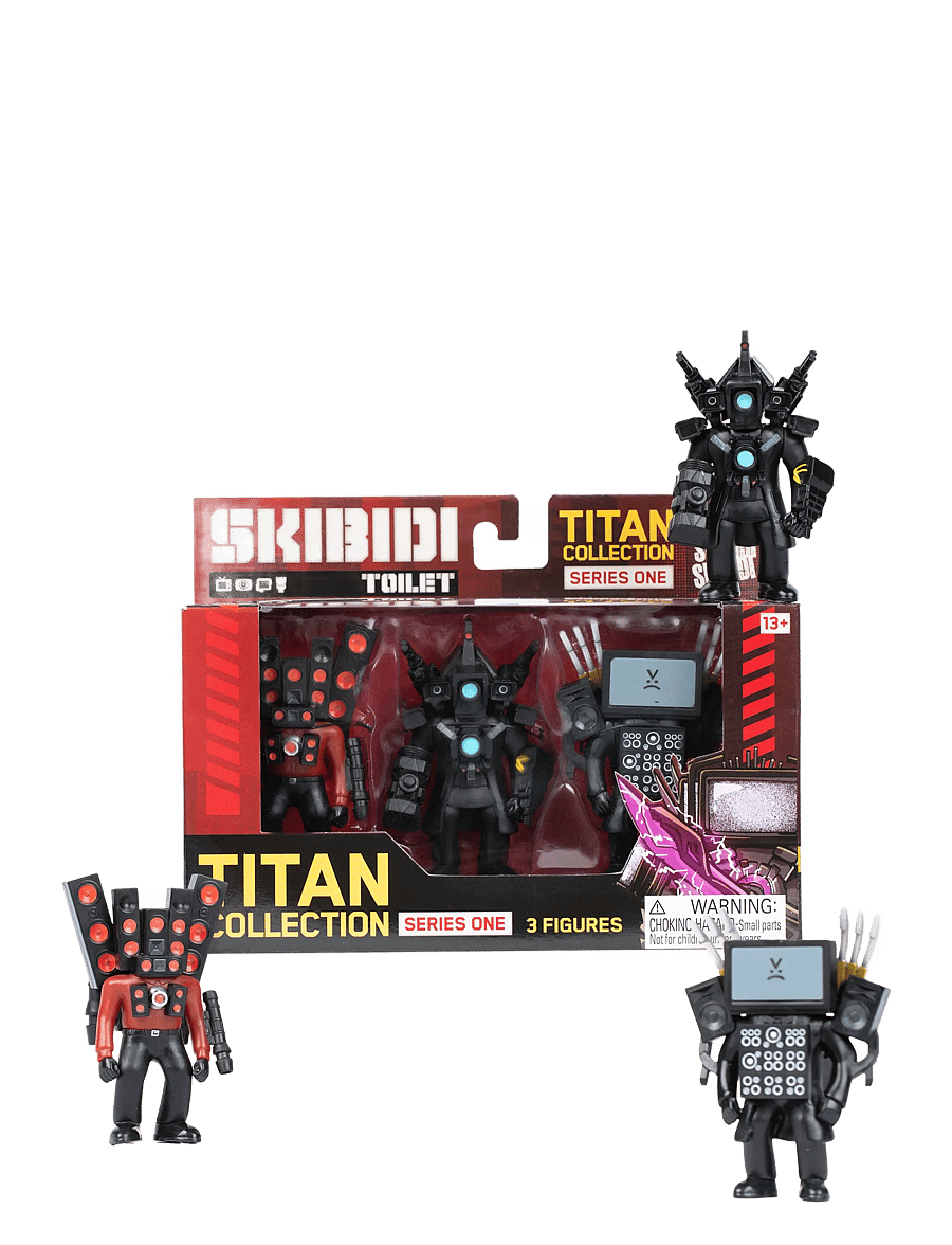 Skibdi Toilet - SKIBIDI TOILET TITAN 3 PACK - hasarfígúrur - multi colour - 2