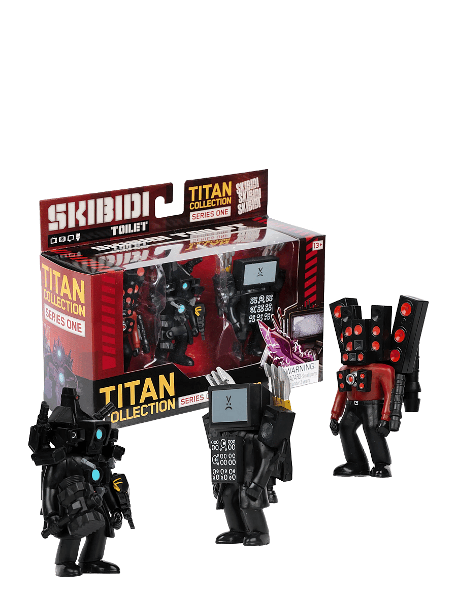 Skibdi Toilet - SKIBIDI TOILET TITAN 3 PACK - hasarfígúrur - multi colour - 5