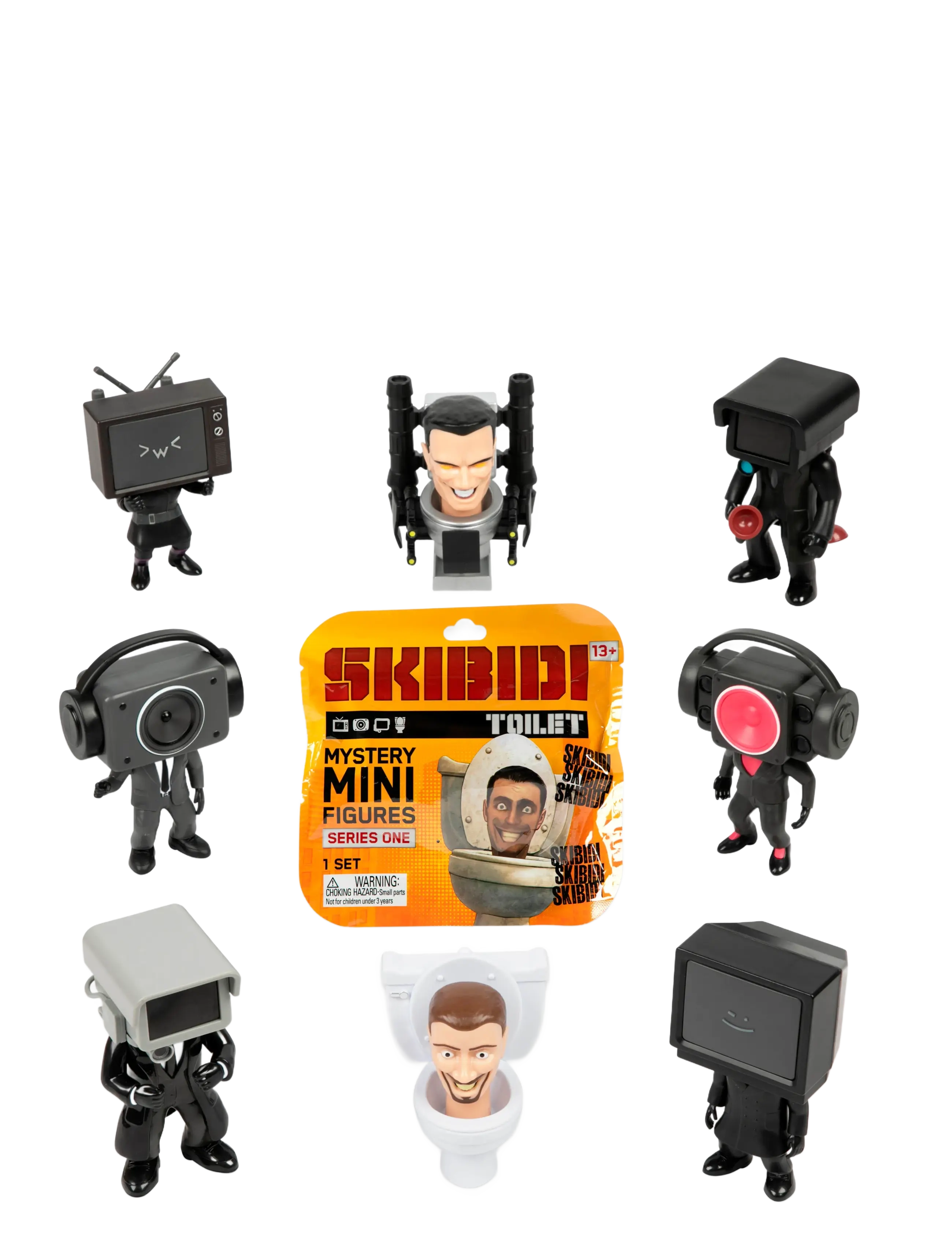 Skibdi Toilet - SKIBIDI TOILET MINI MYSTERY FIGURES ASS CDU - actionfigurer - multi colour - 1