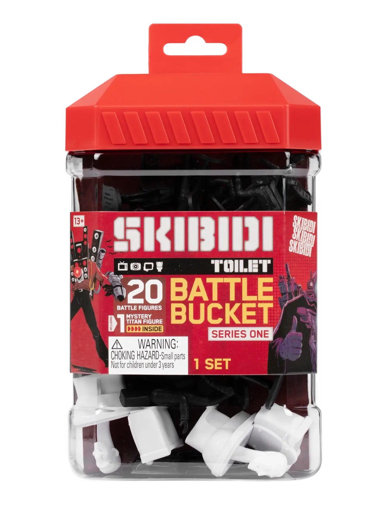 Skibdi Toilet Skibidi Toilet Battle Bucket, One Size, Multi/patterned, Legesæt Og Actionfigurer > Actionfigurer, Børn