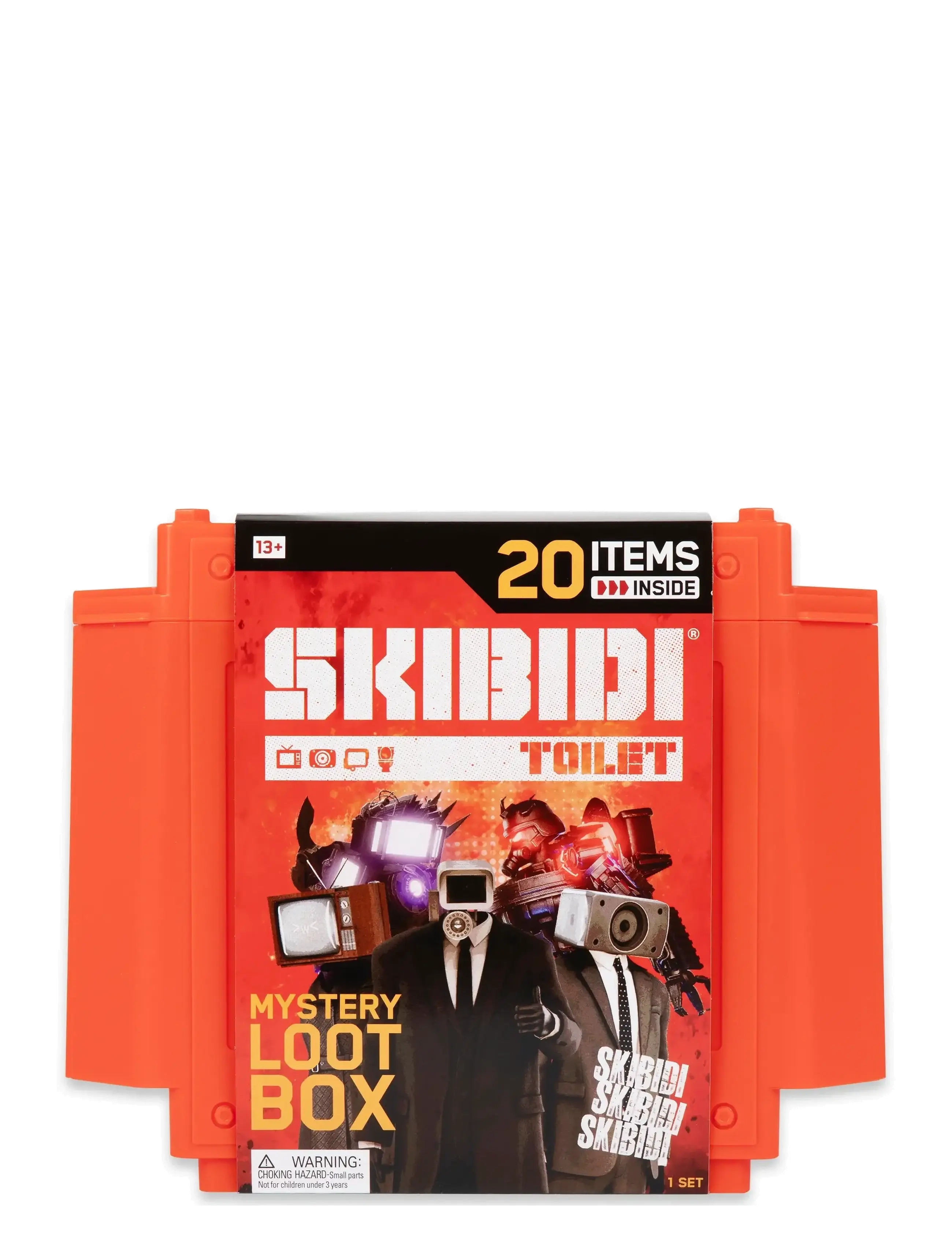 Skibdi Toilet SKIBIDI TOILET GIANT MYSTERY SURPRISE LOOT BOX - 4 for 3 - MULTI COLOUR / orange