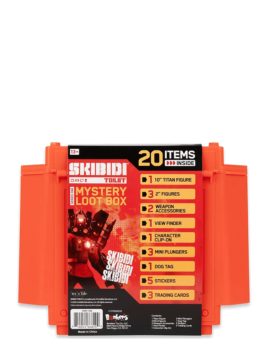 Skibdi Toilet - SKIBIDI TOILET GIANT MYSTERY SURPRISE LOOT BOX - legesæt - multi colour - 1