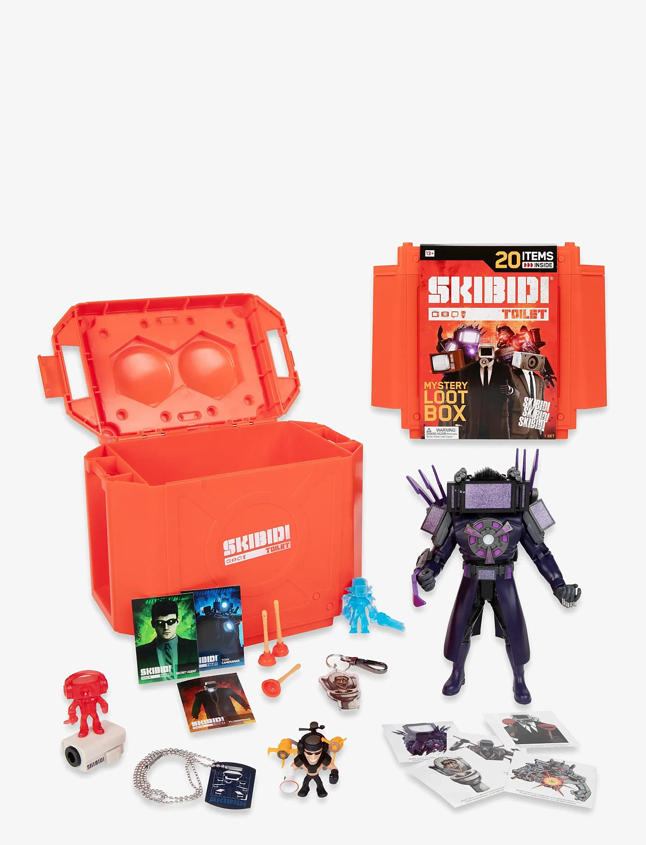 Skibdi Toilet - SKIBIDI TOILET GIANT MYSTERY SURPRISE LOOT BOX - legesæt - multi colour - 3