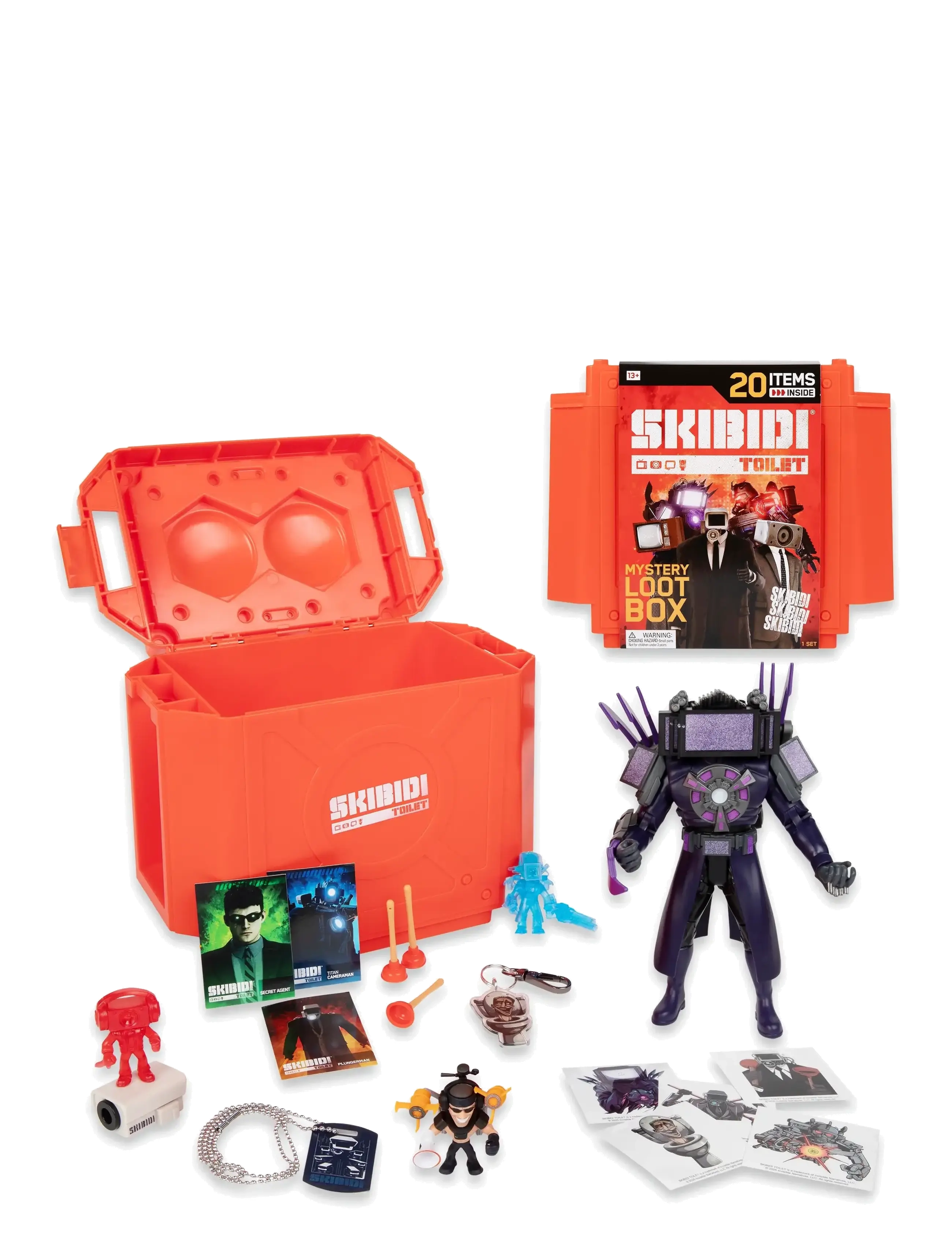 Skibdi Toilet - SKIBIDI TOILET GIANT MYSTERY SURPRISE LOOT BOX - legesæt - multi colour - 3