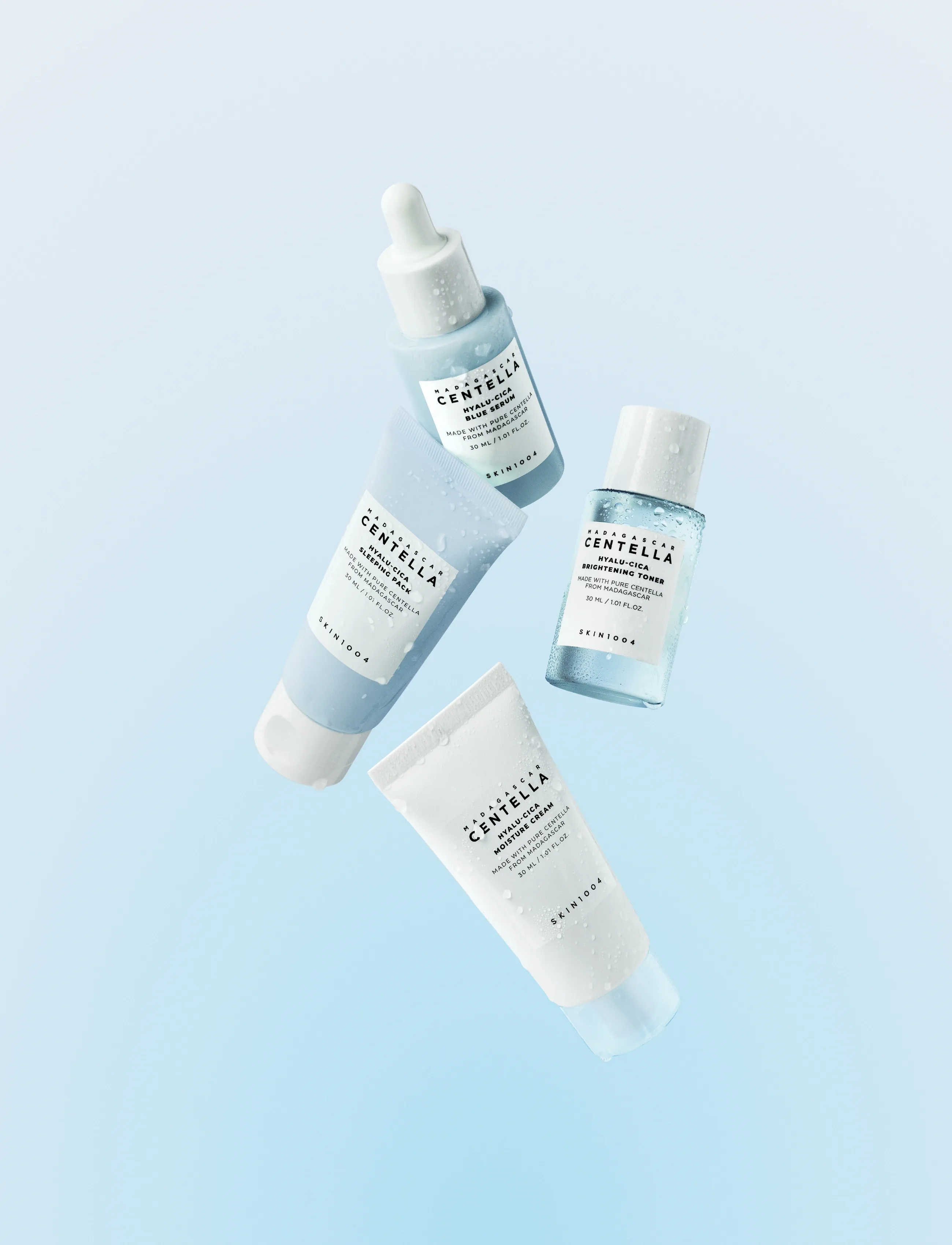 SKIN1004 - Hyalu-Cica Travel Kit - seerumit ja öljyt - clear - 2