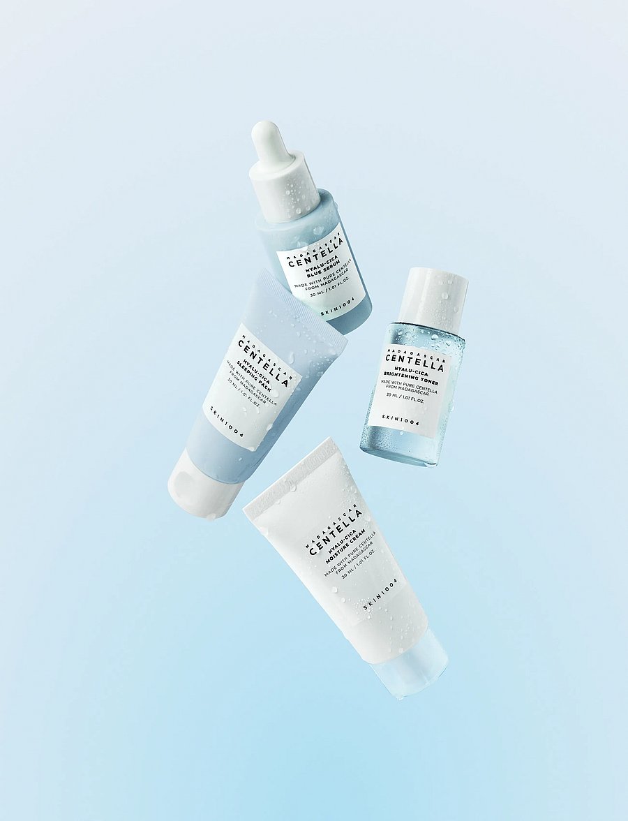 SKIN1004 - Hyalu-Cica Travel Kit - serum & oljor - clear - 2