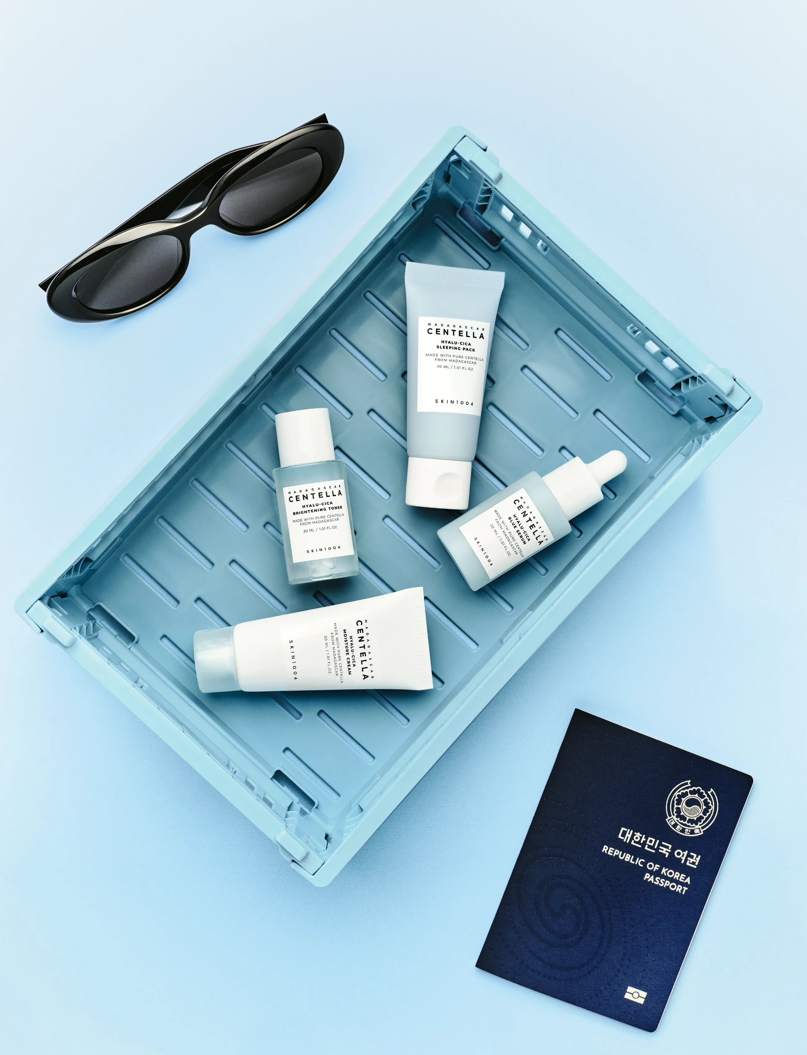 SKIN1004 - Hyalu-Cica Travel Kit - seerumit ja öljyt - clear - 3