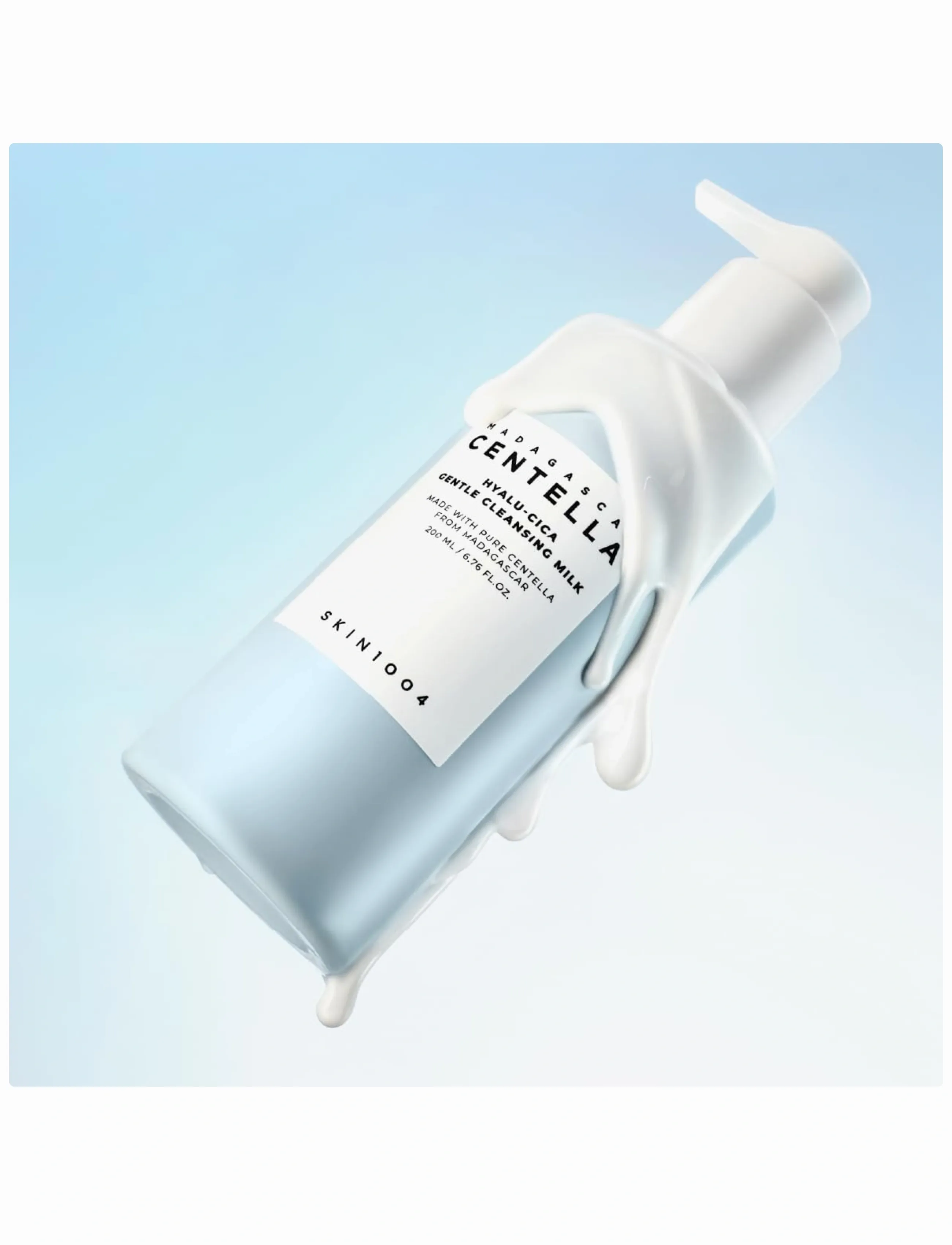 SKIN1004 - Hyalu-Cica Gentle Cleansing Milk - rensemælk - clear - 2