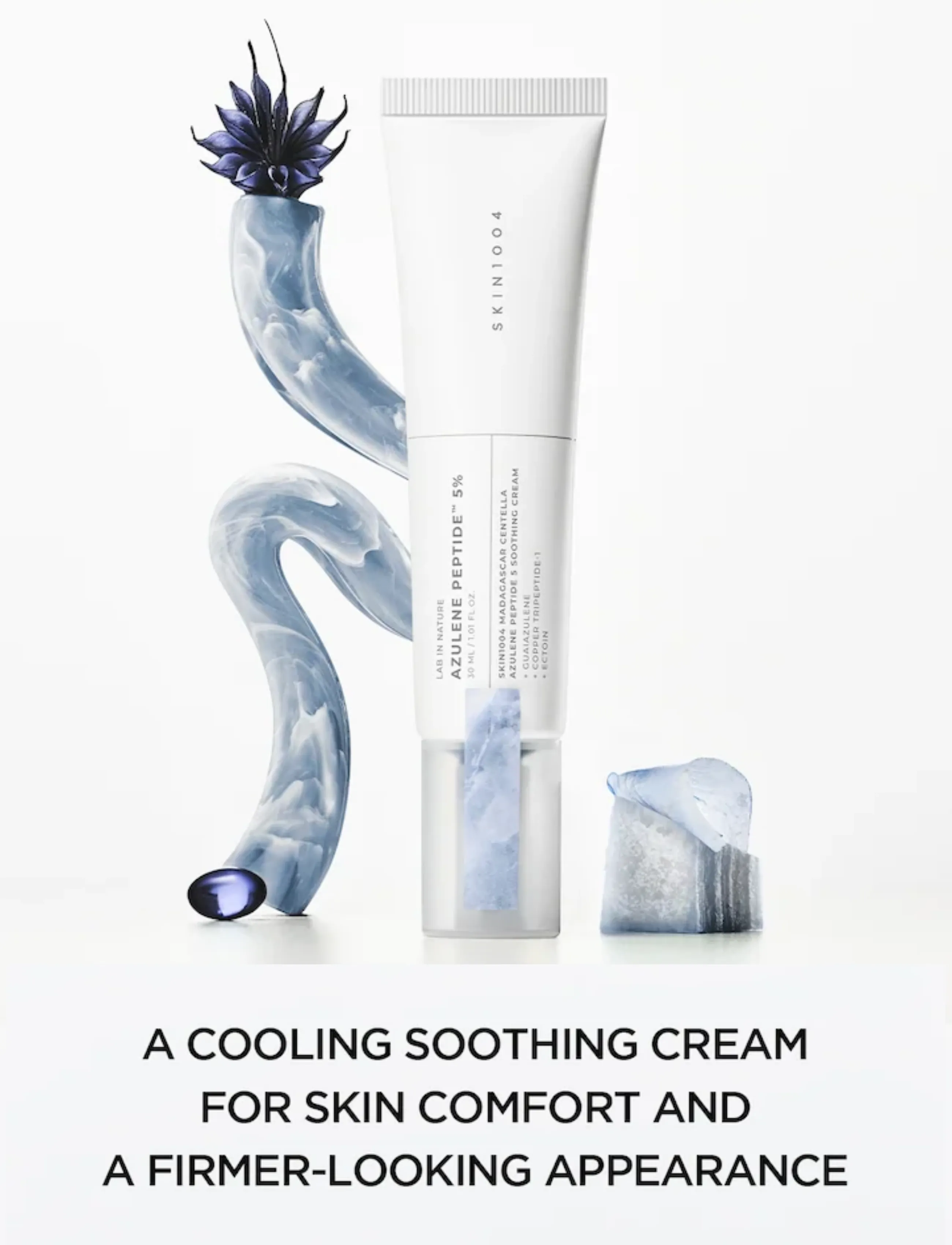 SKIN1004 - Madagascar Centella Azulene Peptide 5 Soothing Cream - fuktkrämer - clear - 0