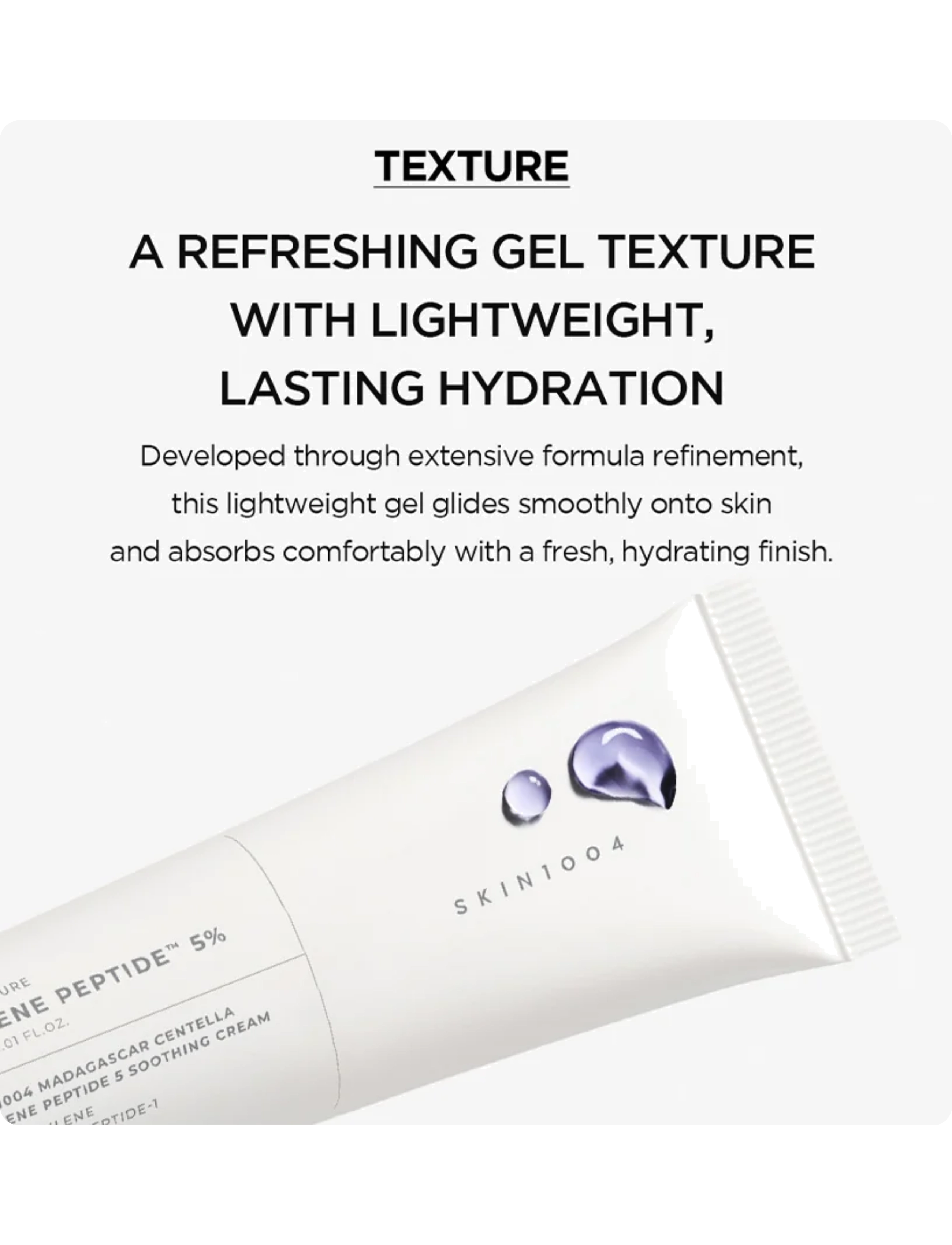 SKIN1004 - Madagascar Centella Azulene Peptide 5 Soothing Cream - fuktkrämer - clear - 2