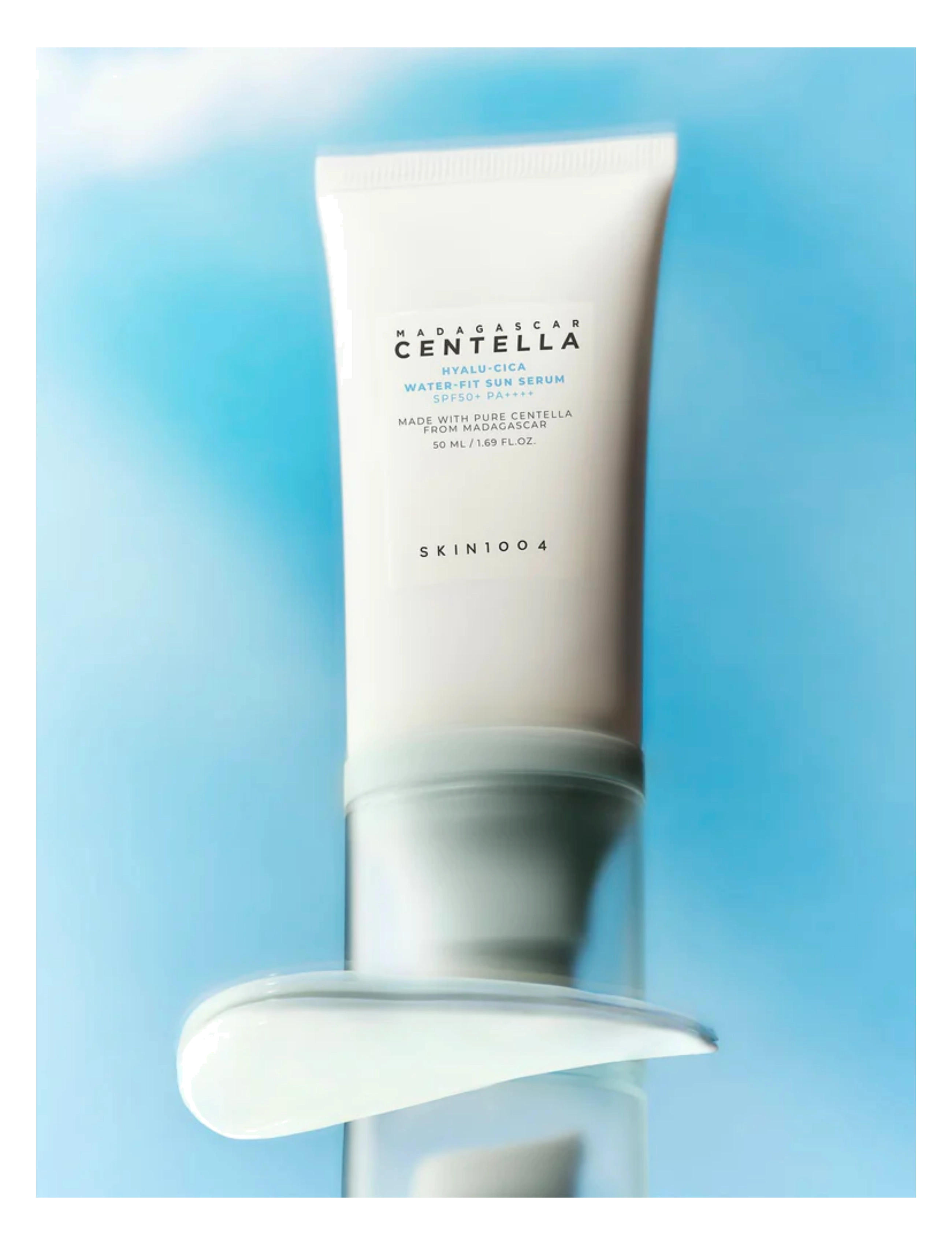 SKIN1004 Madagascar Centella Hyalu-Cica Water-Fit Sun Serum Miniature dagkräm dam – bild 2