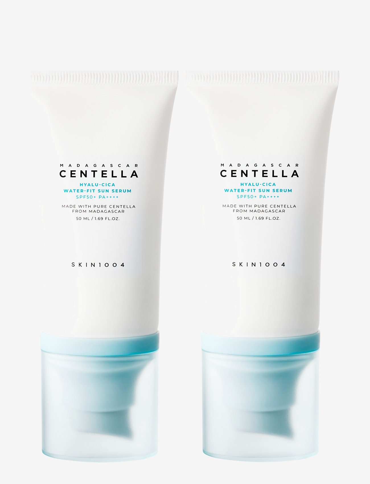 SKIN1004 - Madagascar Centella Hyalu-Cica Water-Fit Sun Serum Twin Pack - kasvoille - clear - 0