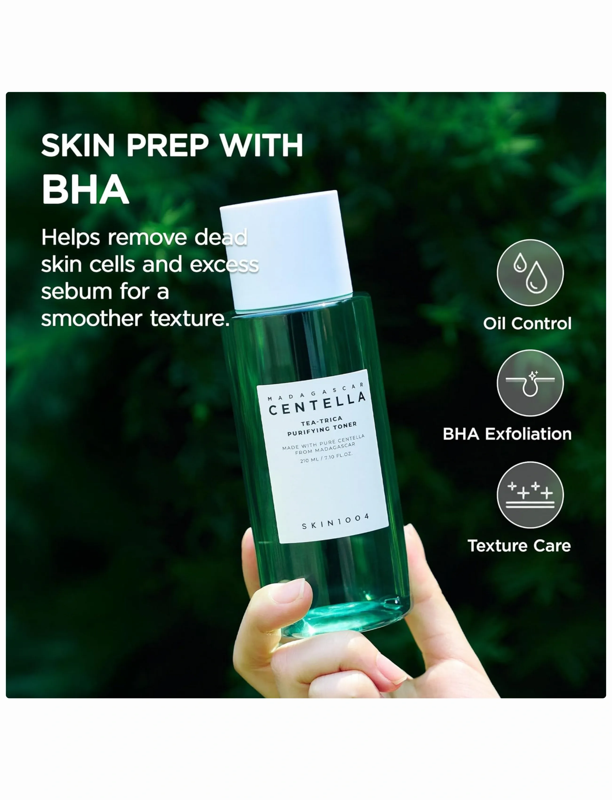 SKIN1004 - Madagascar Centella Tea-Trica Purifying Toner - rakagefandi tóner - clear - 2