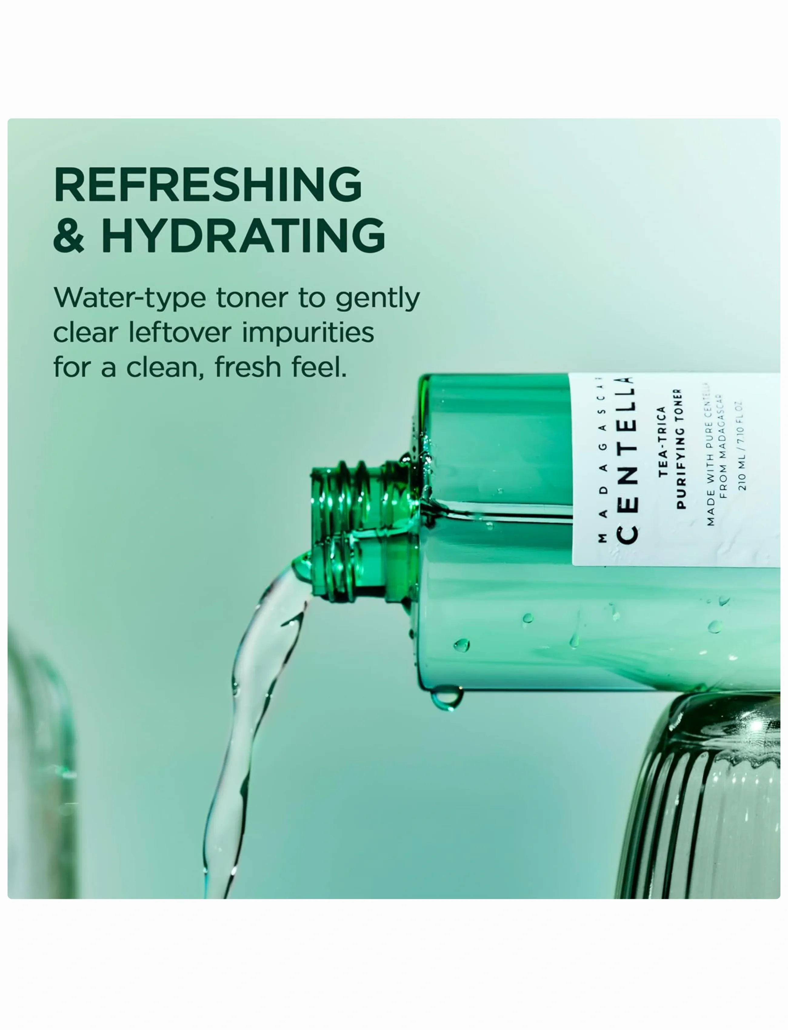SKIN1004 - Madagascar Centella Tea-Trica Purifying Toner - rakagefandi tóner - clear - 4