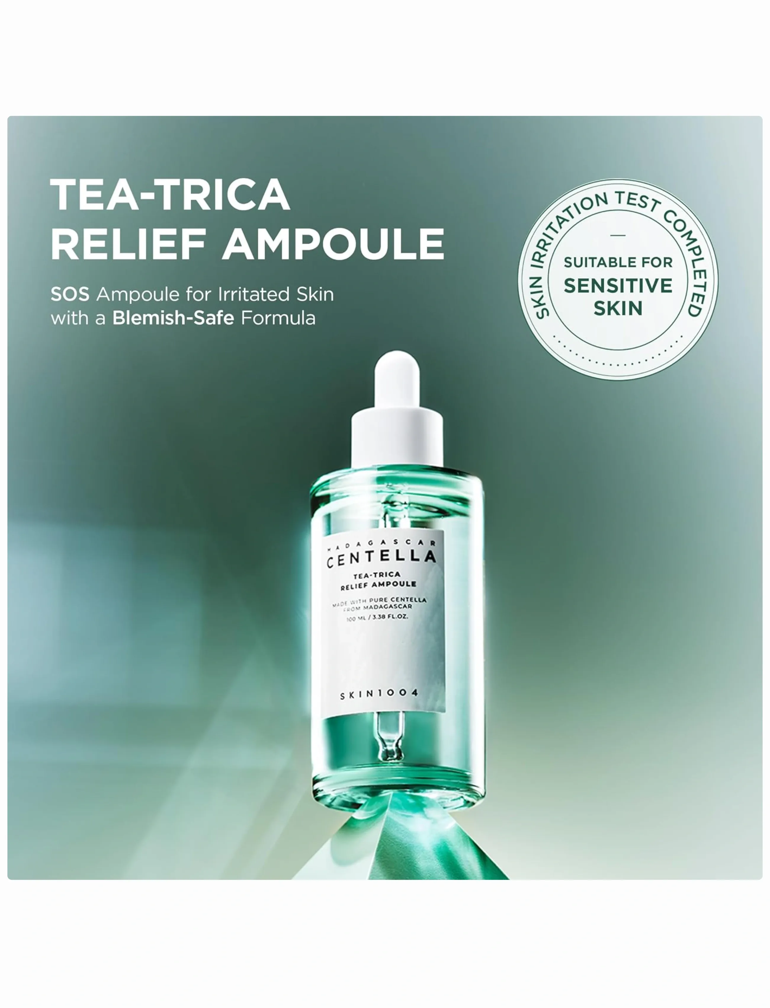 SKIN1004 - Madagascar Centella Tea-Trica Relief Ampoule - serum og olíur - clear - 2