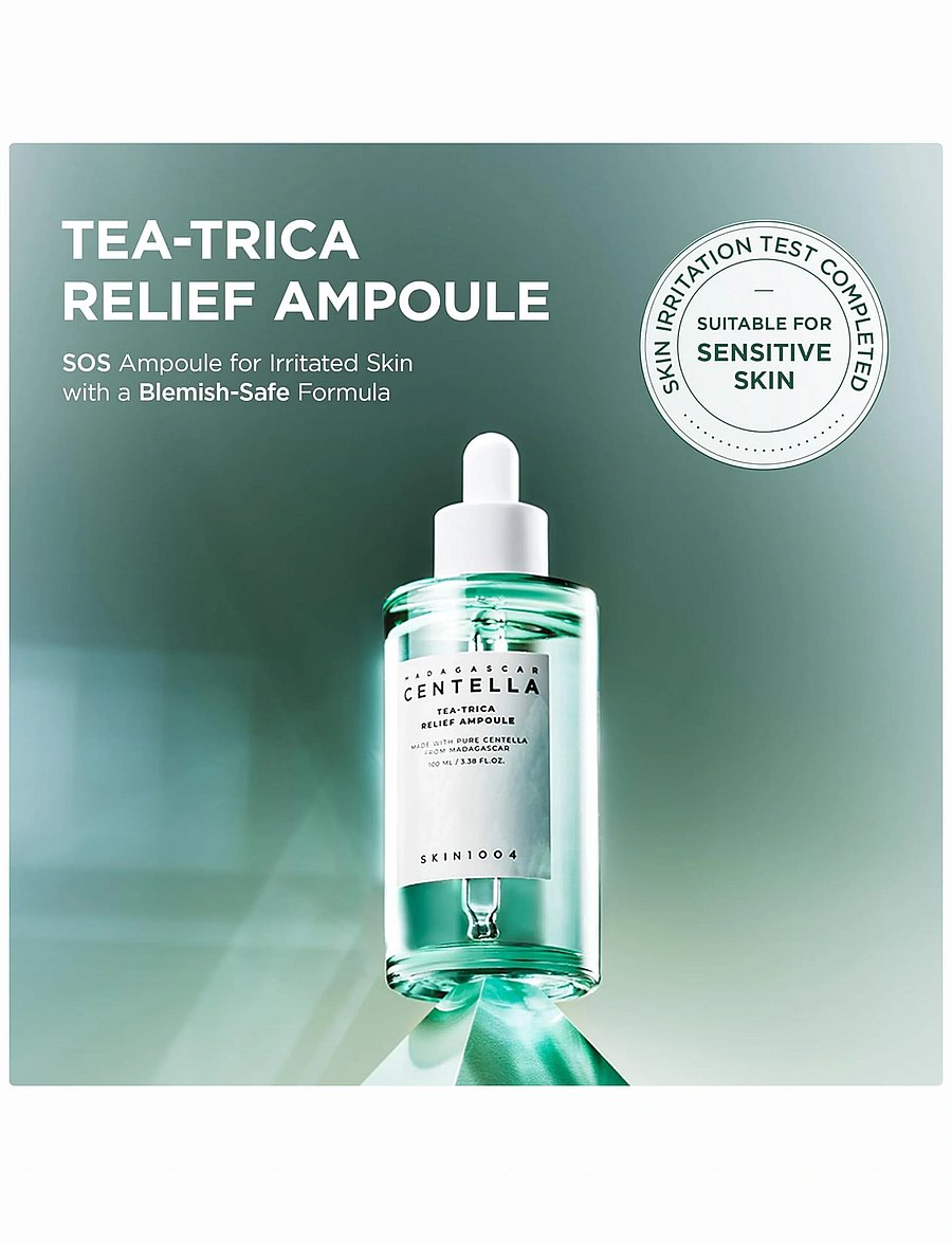 SKIN1004 - Madagascar Centella Tea-Trica Relief Ampoule - serum & oljor - clear - 2