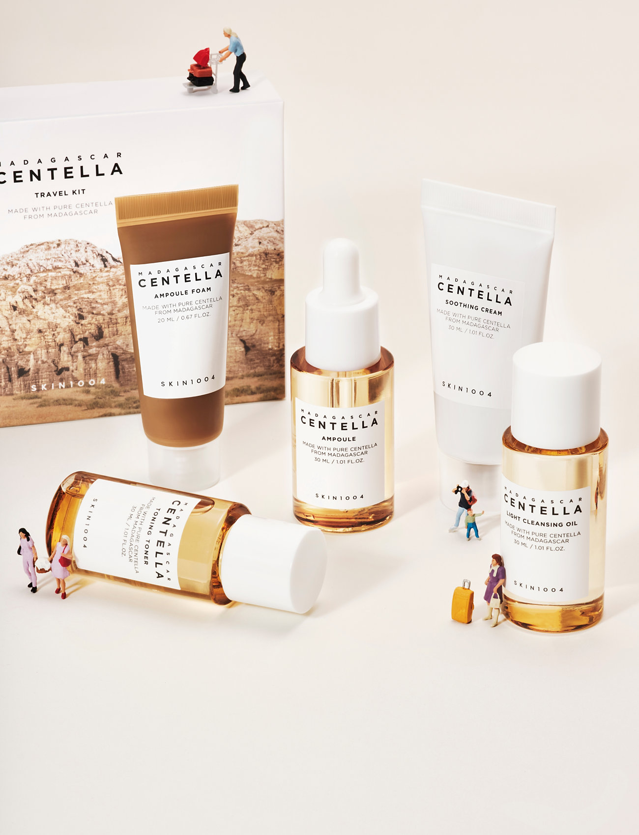 SKIN1004 - Madagascar Centella Travel Kit - för honom - clear - 1