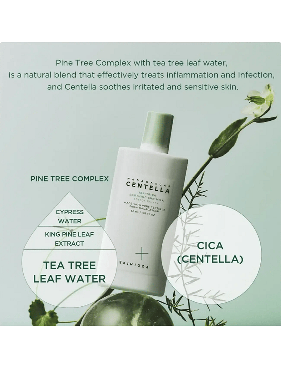 SKIN1004 - Tea-Trica Soothing Sun Milk - til kroppen - clear - 2