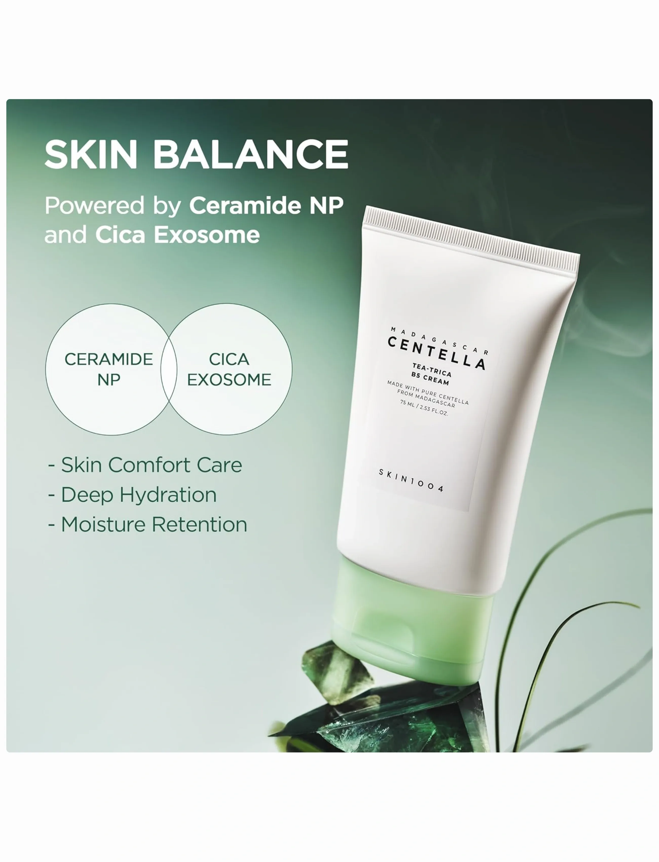 SKIN1004 - Tea-Trica B5 Cream - fuktkrämer - clear - 4