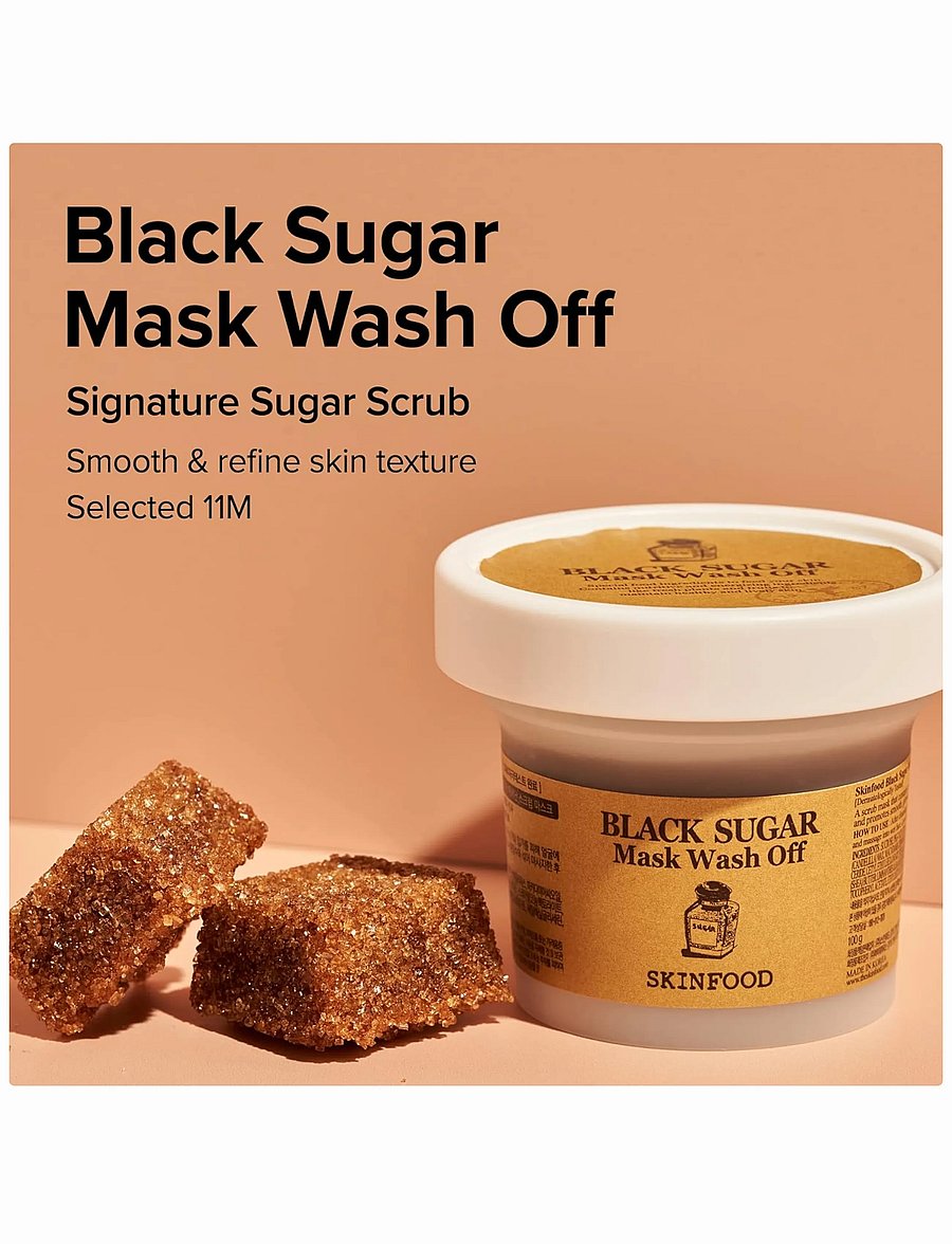 Skinfood - Black Sugar Mask Wash Off - koorivad maskid - clear - 0