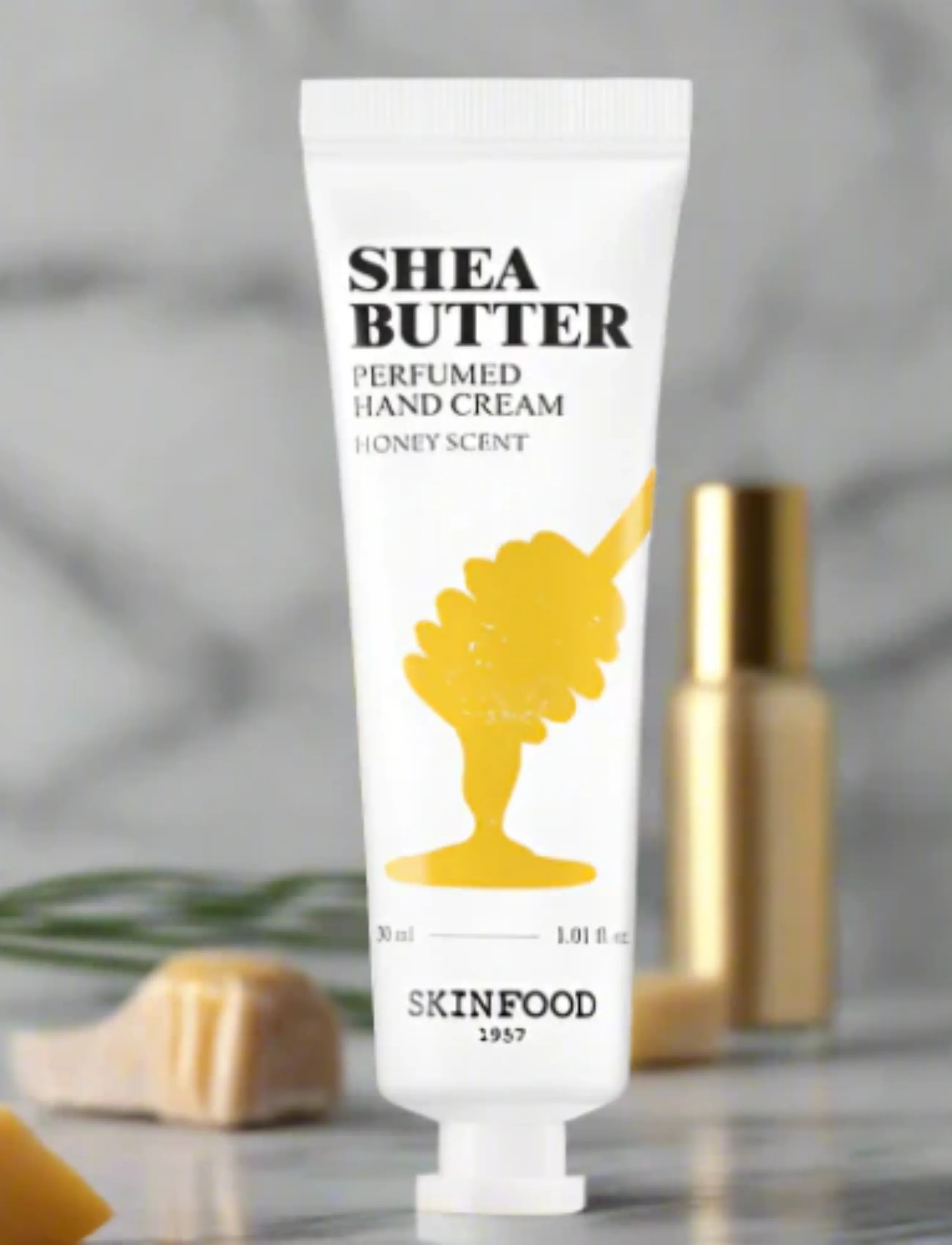 Skinfood - Shea Butter Perfumed Hand Cream Honey - rankų kremai - clear - 3