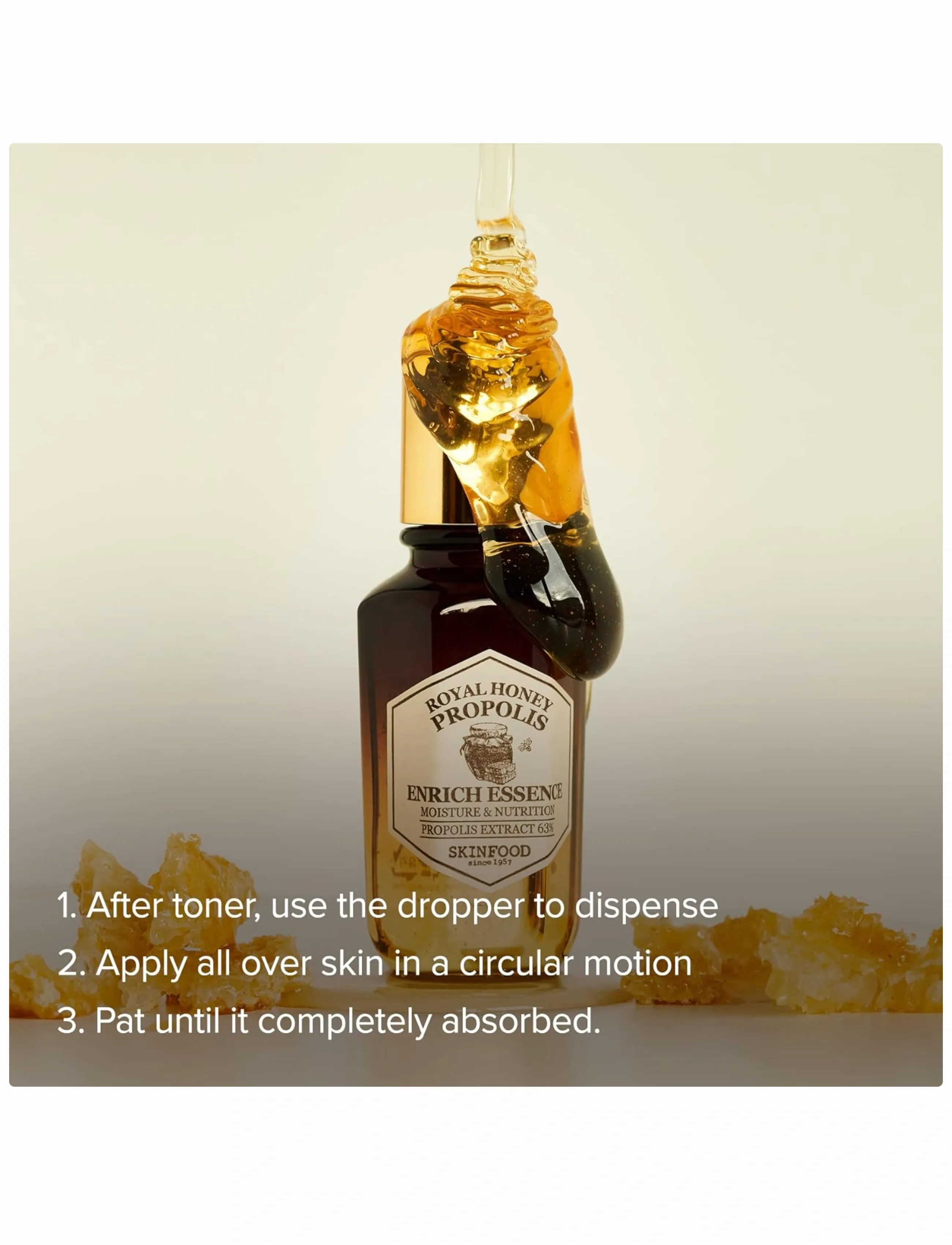 Skinfood - Royal Honey Propolis Enrich Essence - serum - clear - 5