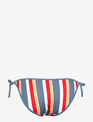 Skiny - L. brasiliano - side tie bikinis - bluered stripe - 1