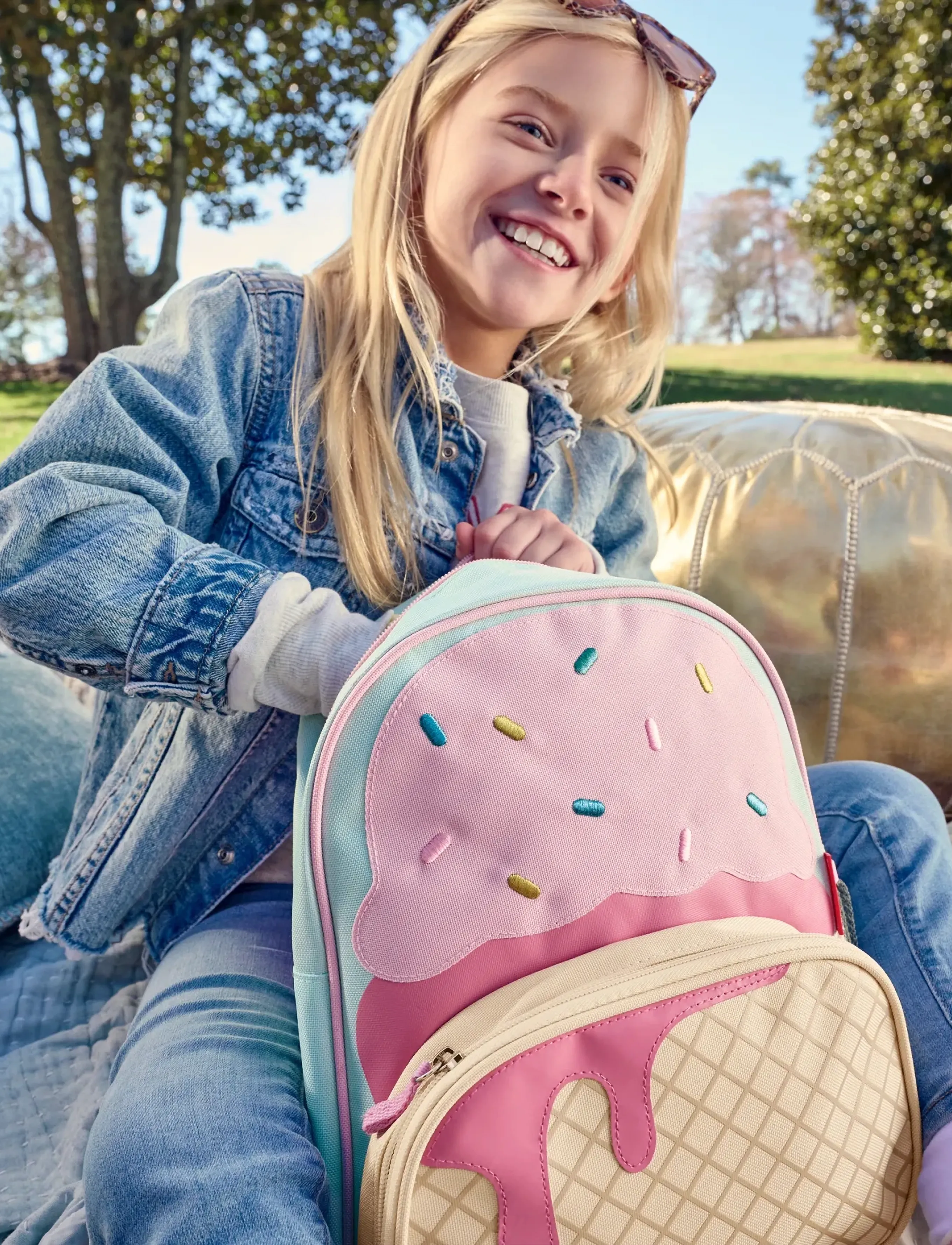 Skip Hop Spark Style Little Kid Backpack "Glass", Børn, Børne Is Rygsæk, Pink, Str: ONE SIZE