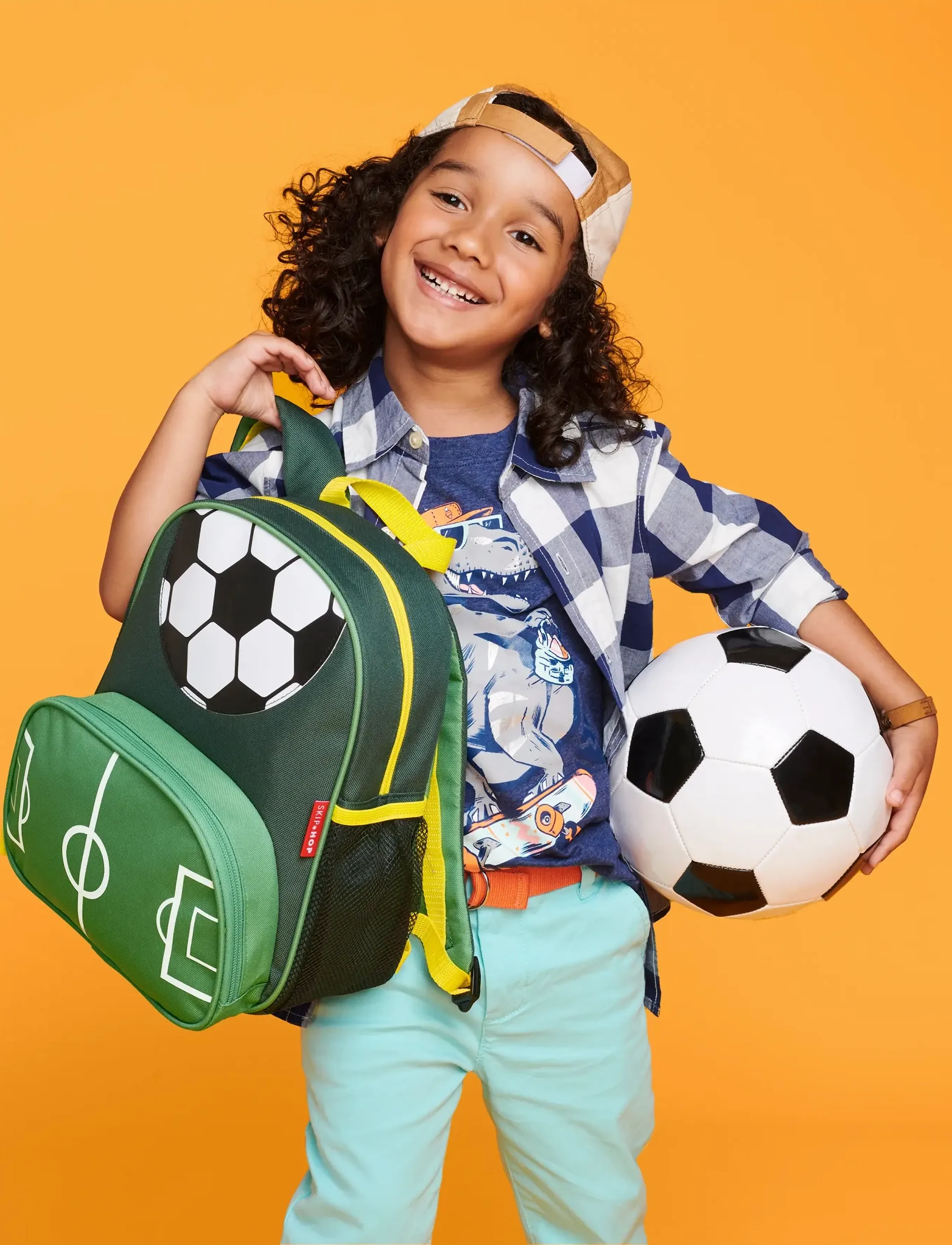 Skip Hop - Skip Hop Spark Style Little Kid Backpack "Fotboll" - rucksäcke - green - 4