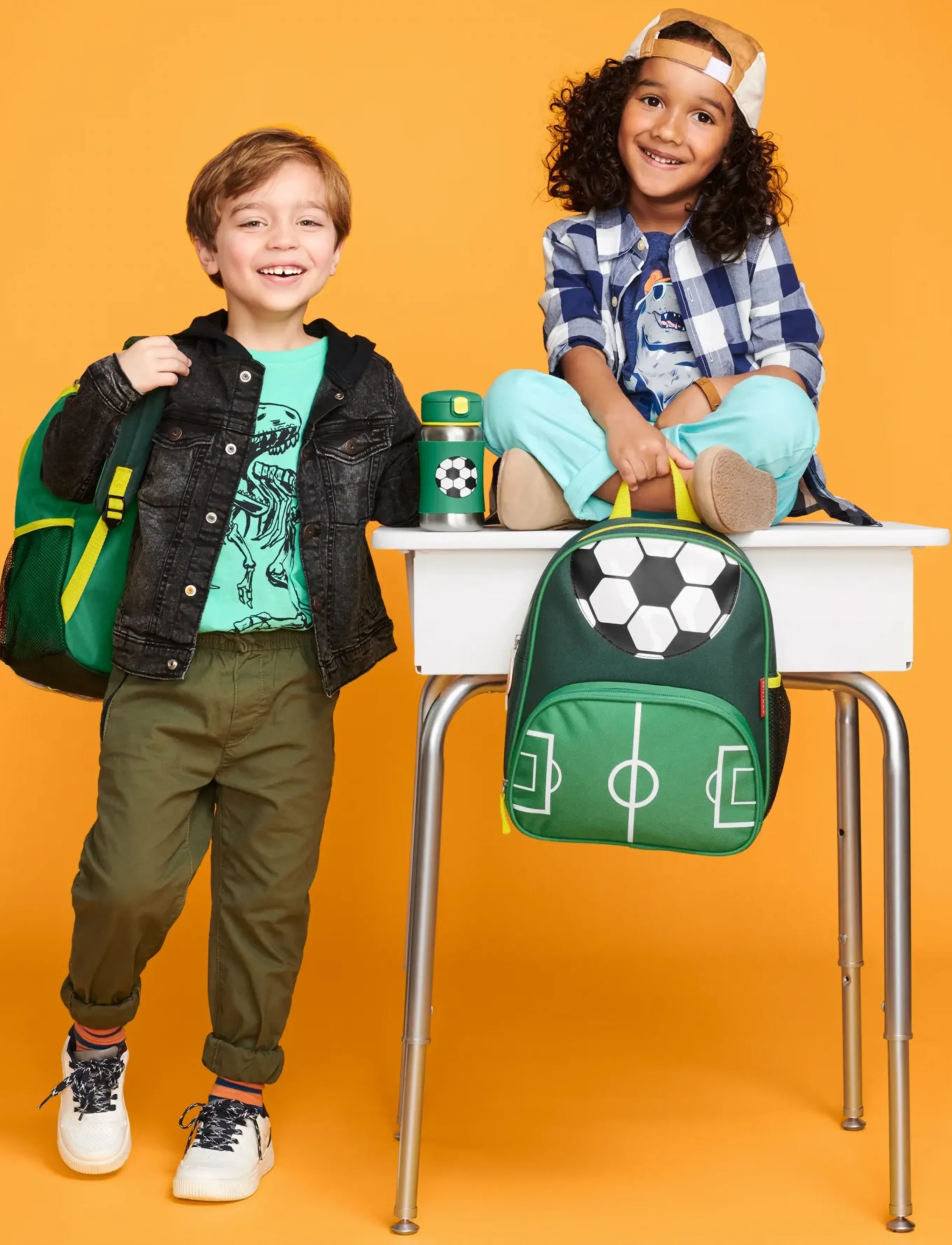 Skip Hop - Skip Hop Spark Style Little Kid Backpack "Fotboll" - rucksäcke - green - 5