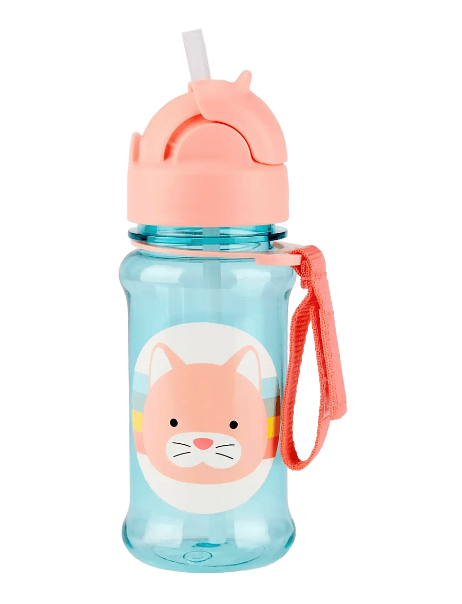 Skip Hop - Skip Hop Zoo Flaska Tritan "Katt" - vatnsflöskur - blue - 0