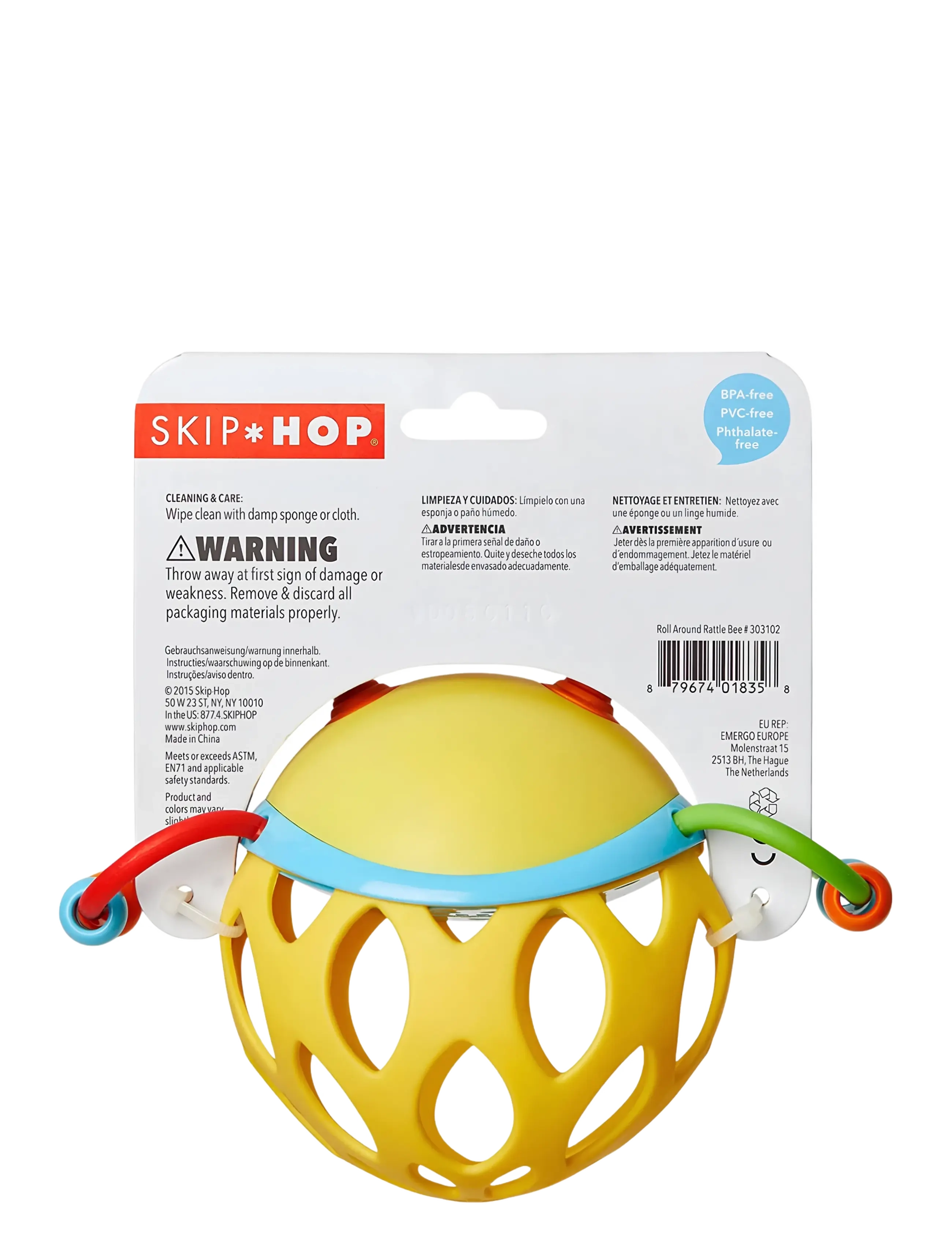 Skip Hop - Skip Hop Explore & More Rullskallra "Bi" - rangler - yellow - 4
