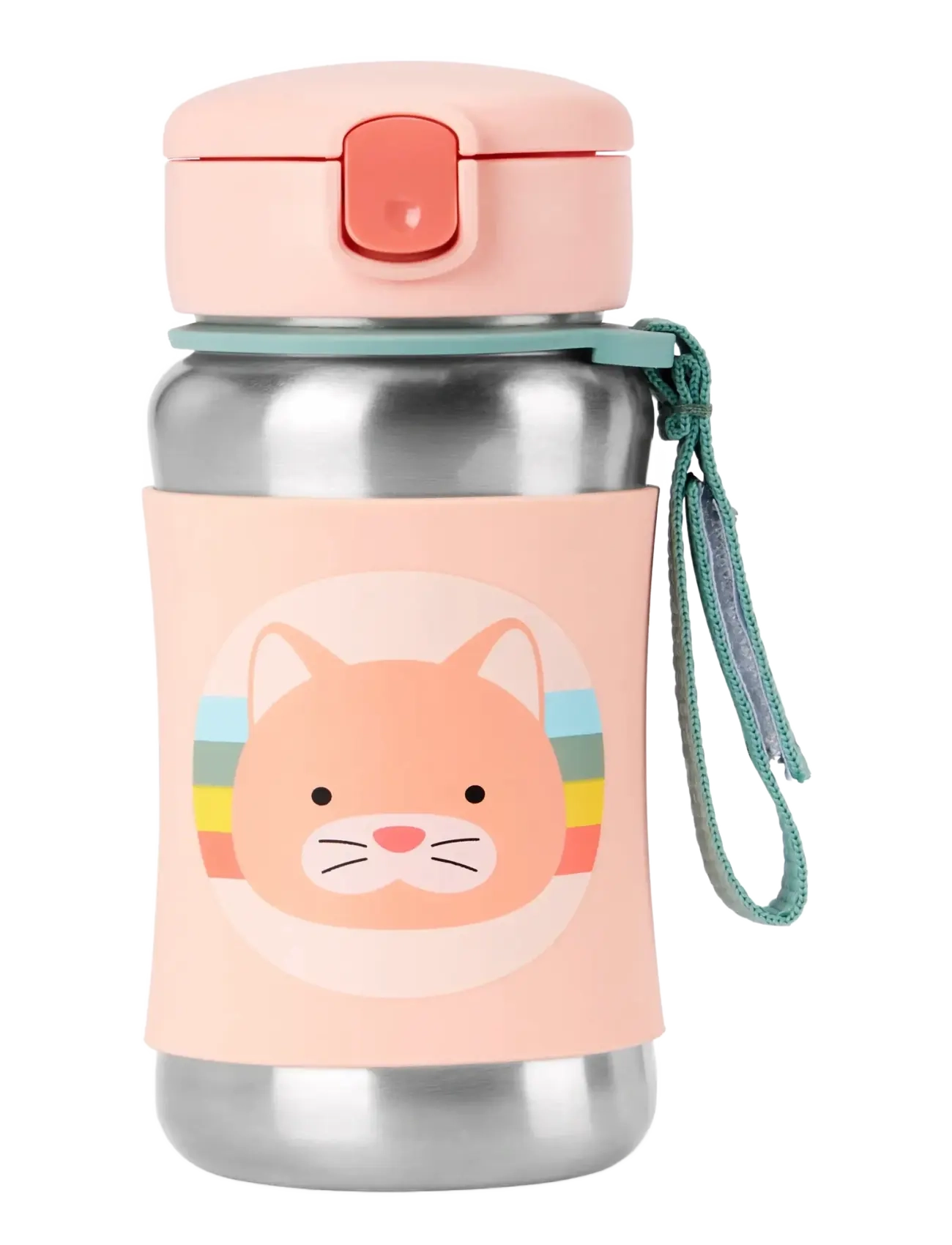 Skip Hop Zoo Sportflaska "Katt", Meal Time, Pink, Str: 350 ML