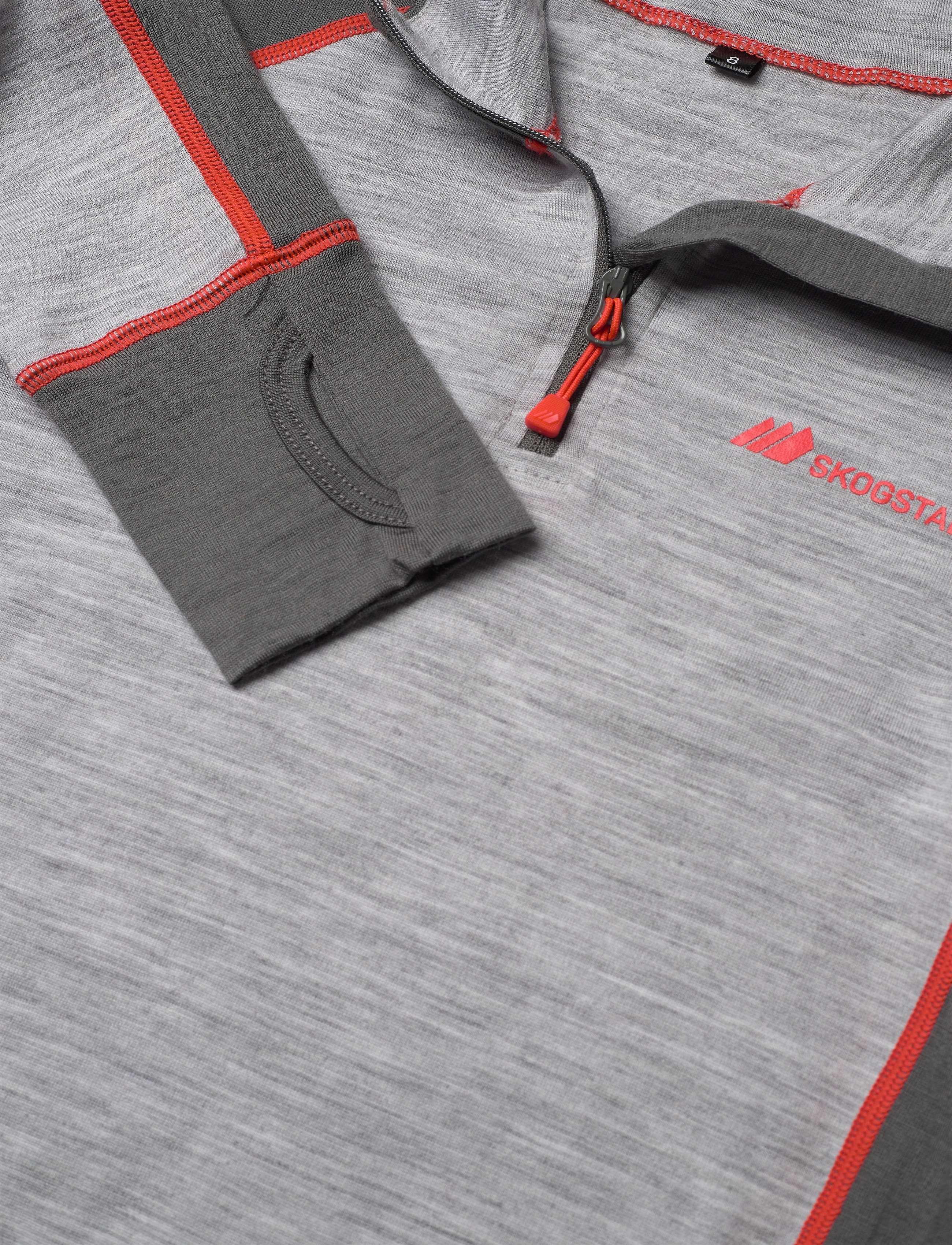 Skogstad - Jostedal Merino wool half-zip - casio grey - 2